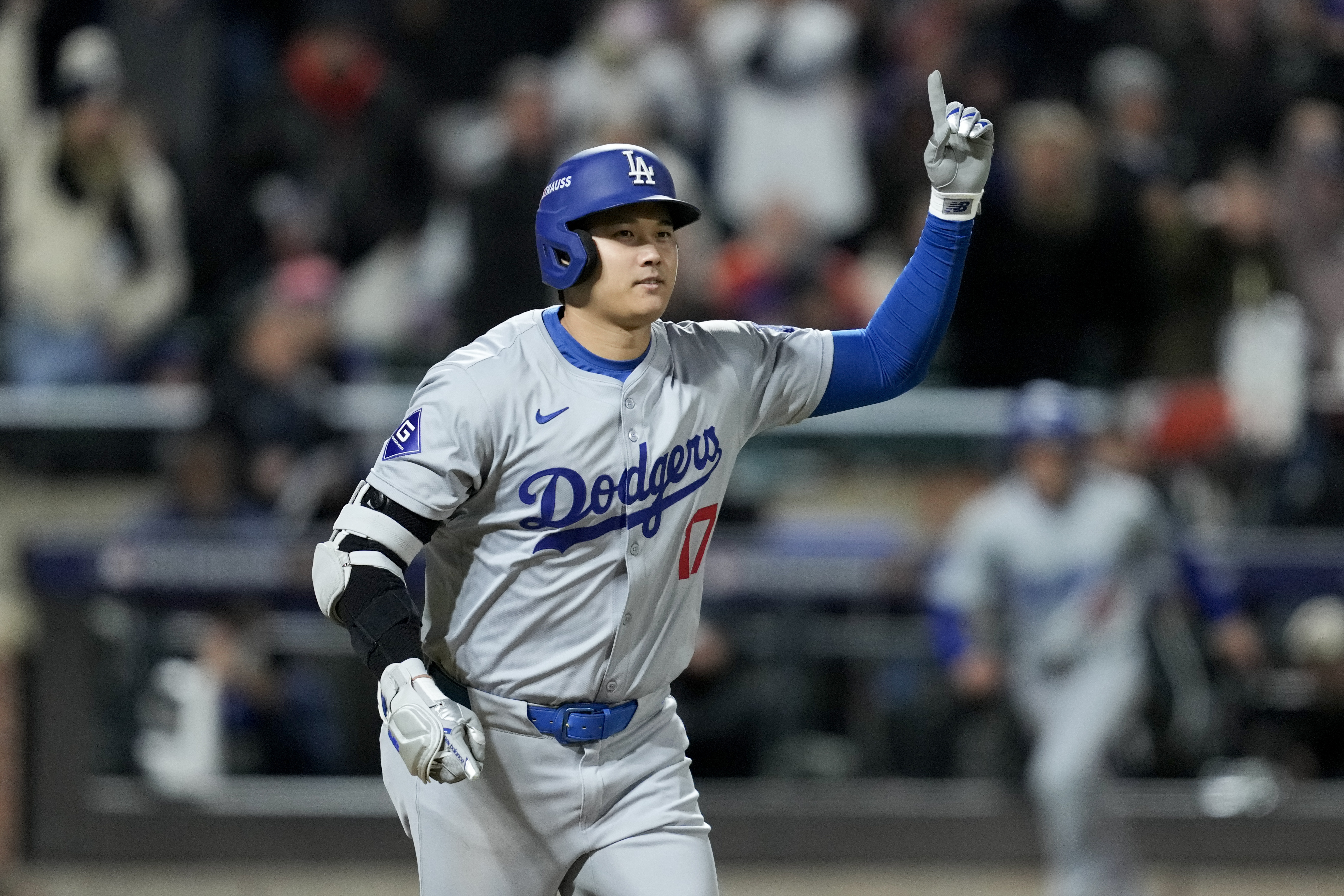 MLBドジャースメッツ戦実使用ボール 大谷翔平出場試合 試合結果】大谷翔平、敵地NYで右翼2階席へ特大3ラン「いい