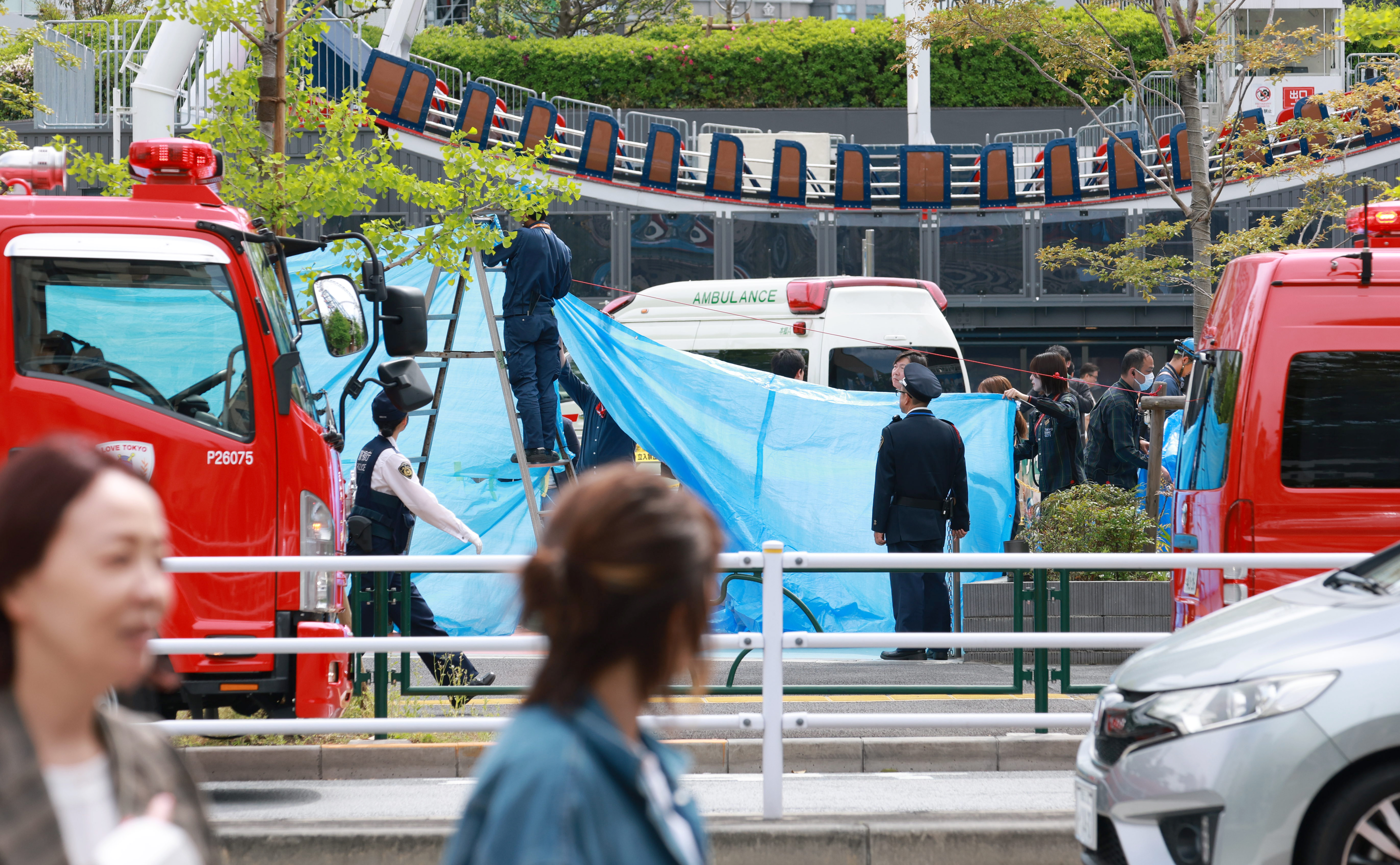 東京ドームシティで作業員転落 事故現場は高さ10Mを上下する垂直落下式