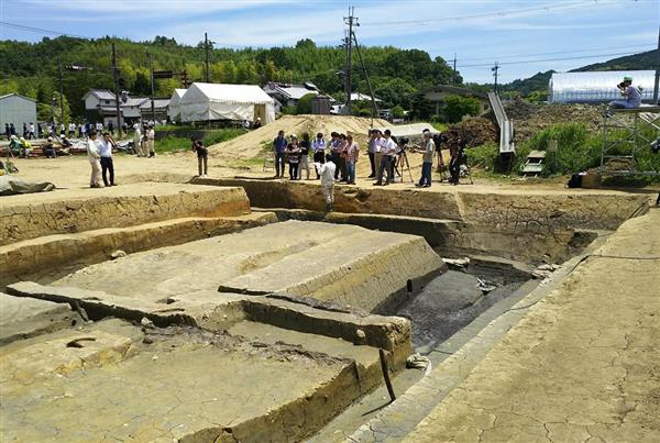 国内最古級」古墳時代の池見つかる 奈良・明日香村 農業用水に利用か