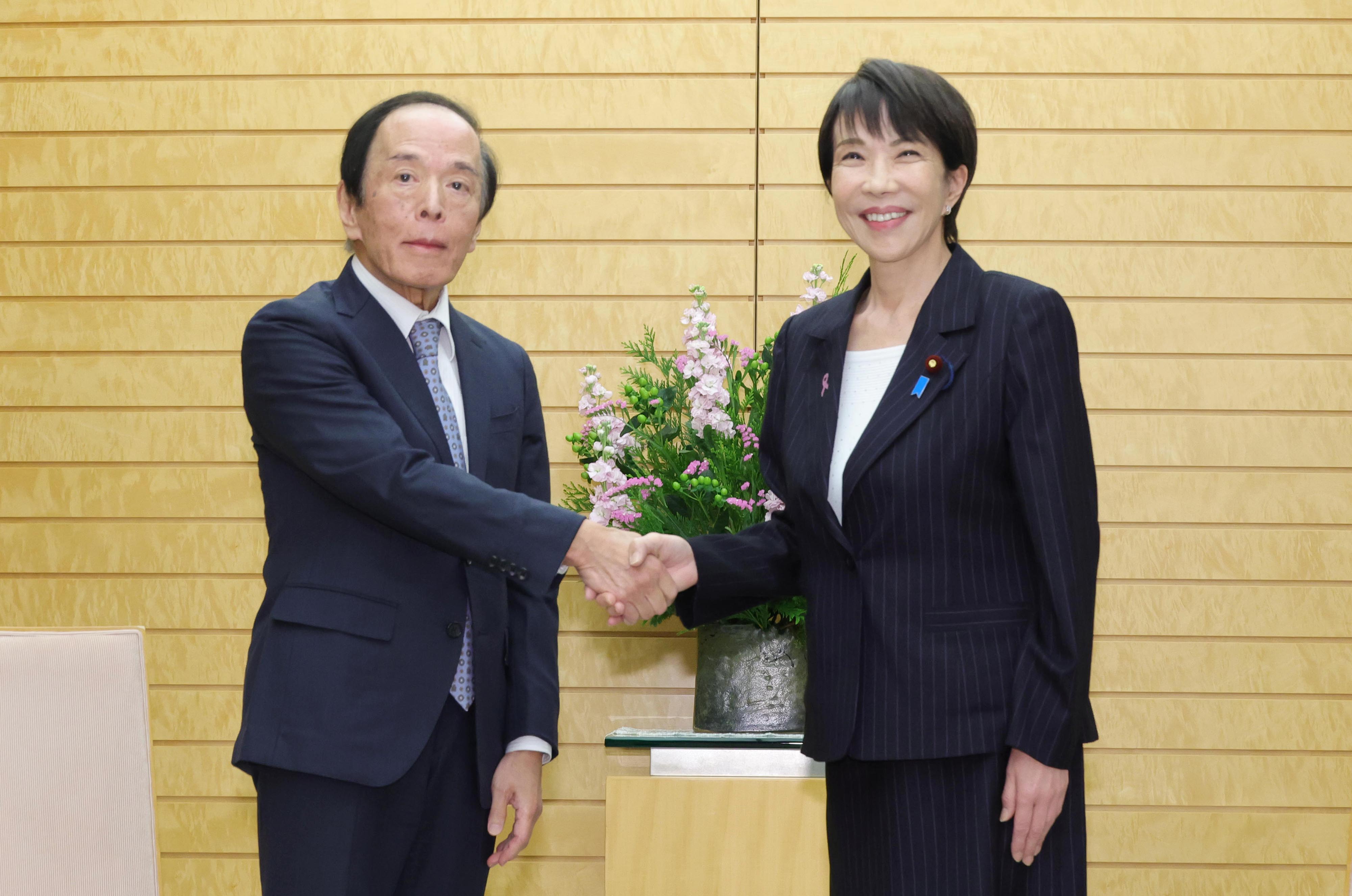 高市首相、植田日銀総裁と初会談 金融政策への要請「特になかった