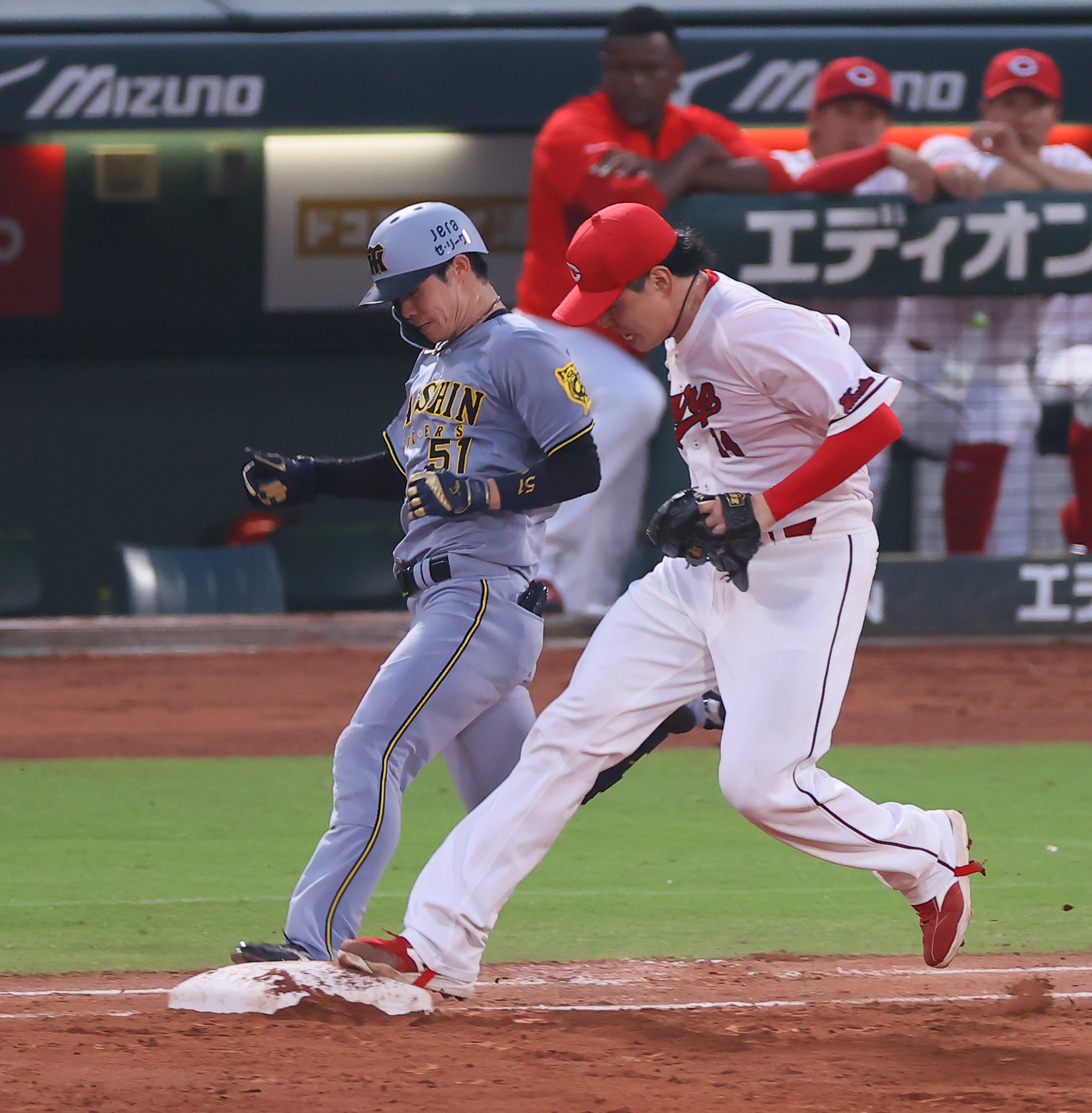 阪神・佐藤輝明、快足飛ばして勝ち越し点もぎ取る 2打席連続打点で今季