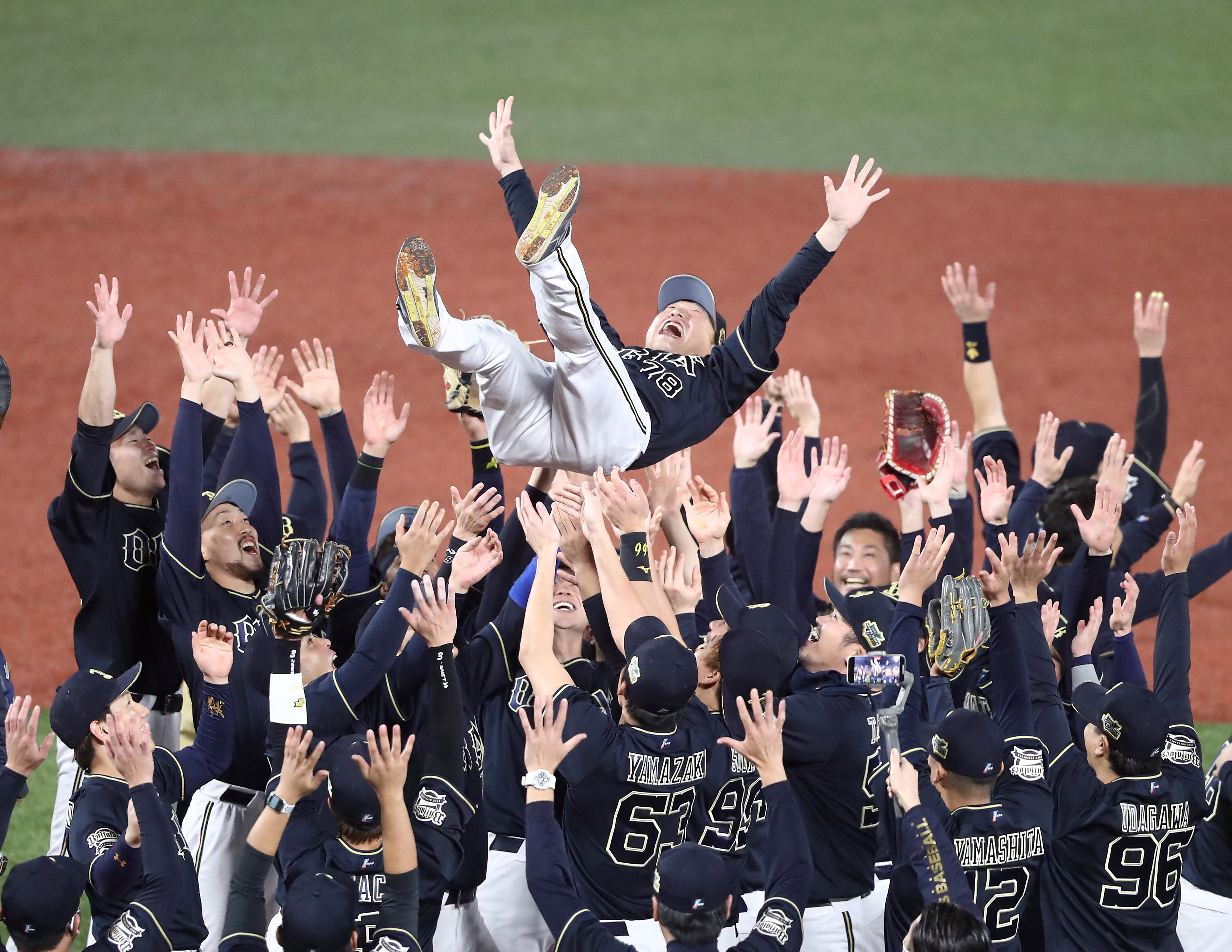 オリックス・ブルーウェーブ優勝（19年ぶり4回目） スポーツニッポン