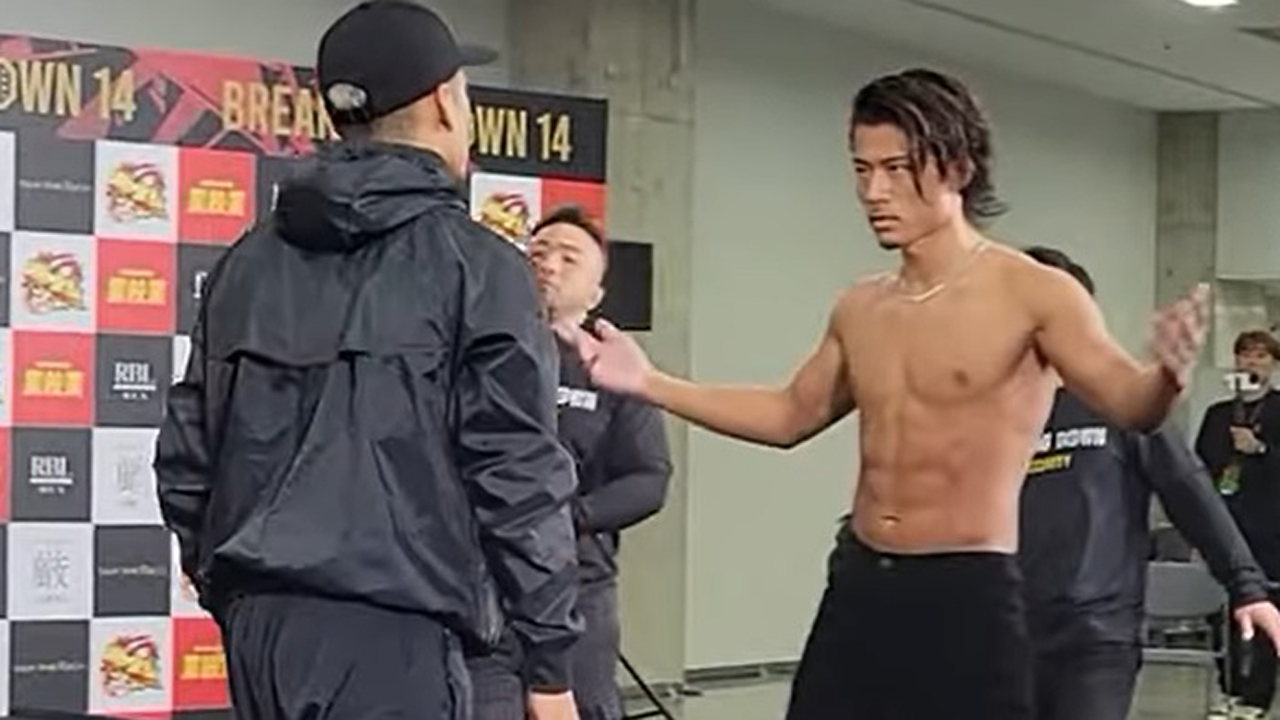 ブレイキングダウン14動画】井上力斗とZENKIのフェイスオフは