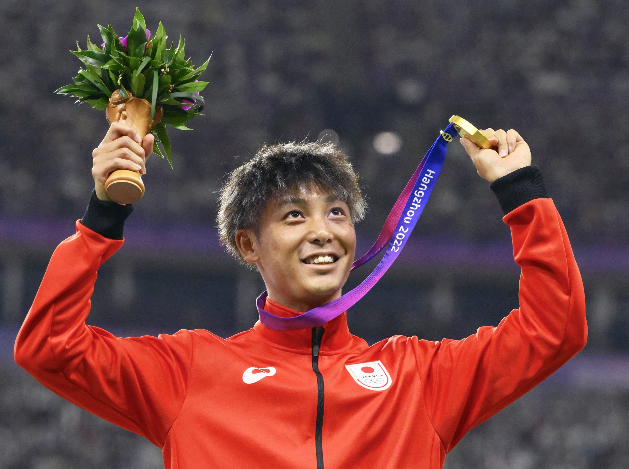 男子200メートルで上山紘輝が金 杭州アジア大会／陸上 - サンスポ