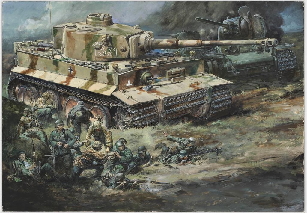 戦車やアニメメカ…超絶技巧のプラモ箱絵の第一人者・高荷義之さん