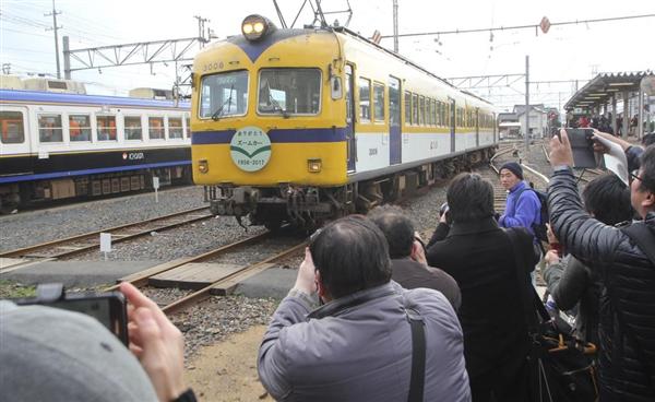 一畑電車 現役最古の3000系車両、惜しまれつつラストラン - 産経