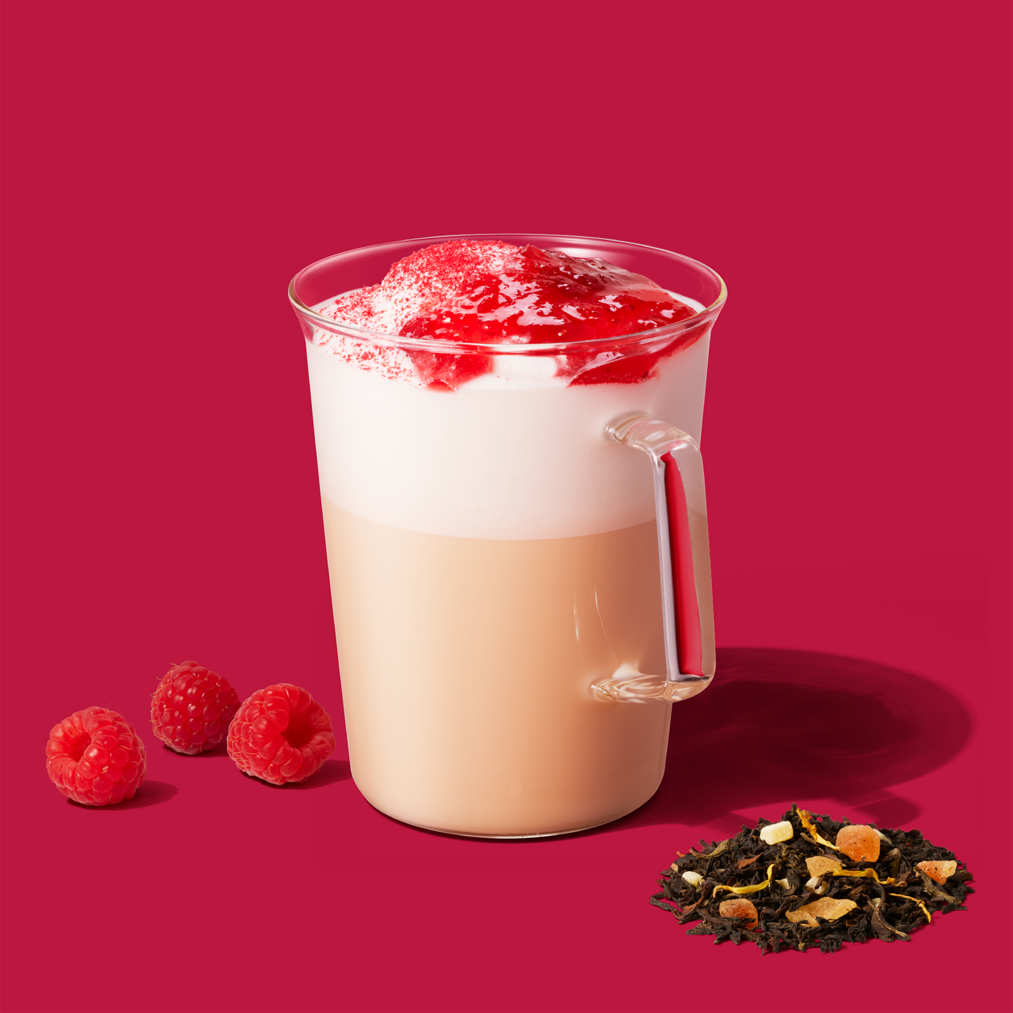 スタバ、ティー＆カフェで「ジョイフルメドレー」×ラズベリーの新作