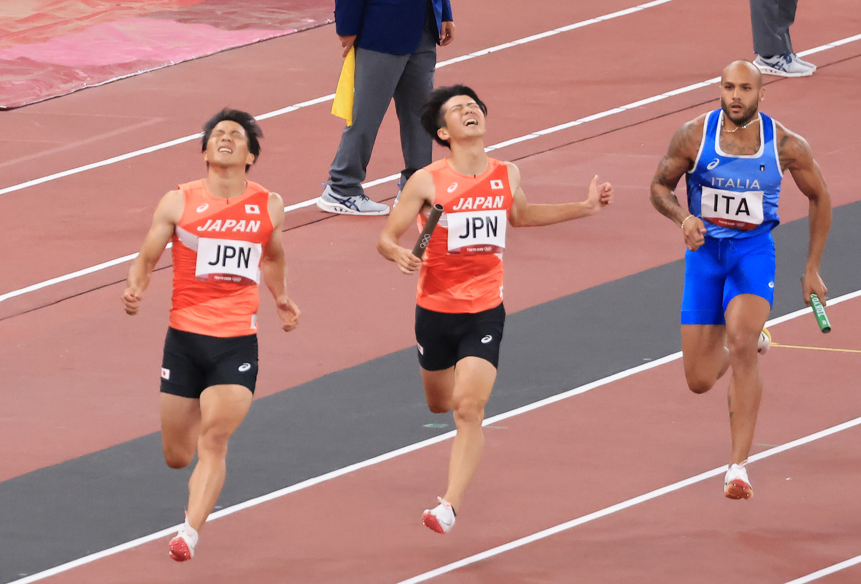 日本 バトンミスで失格 金 は伊 男子４００リレー 産経ニュース