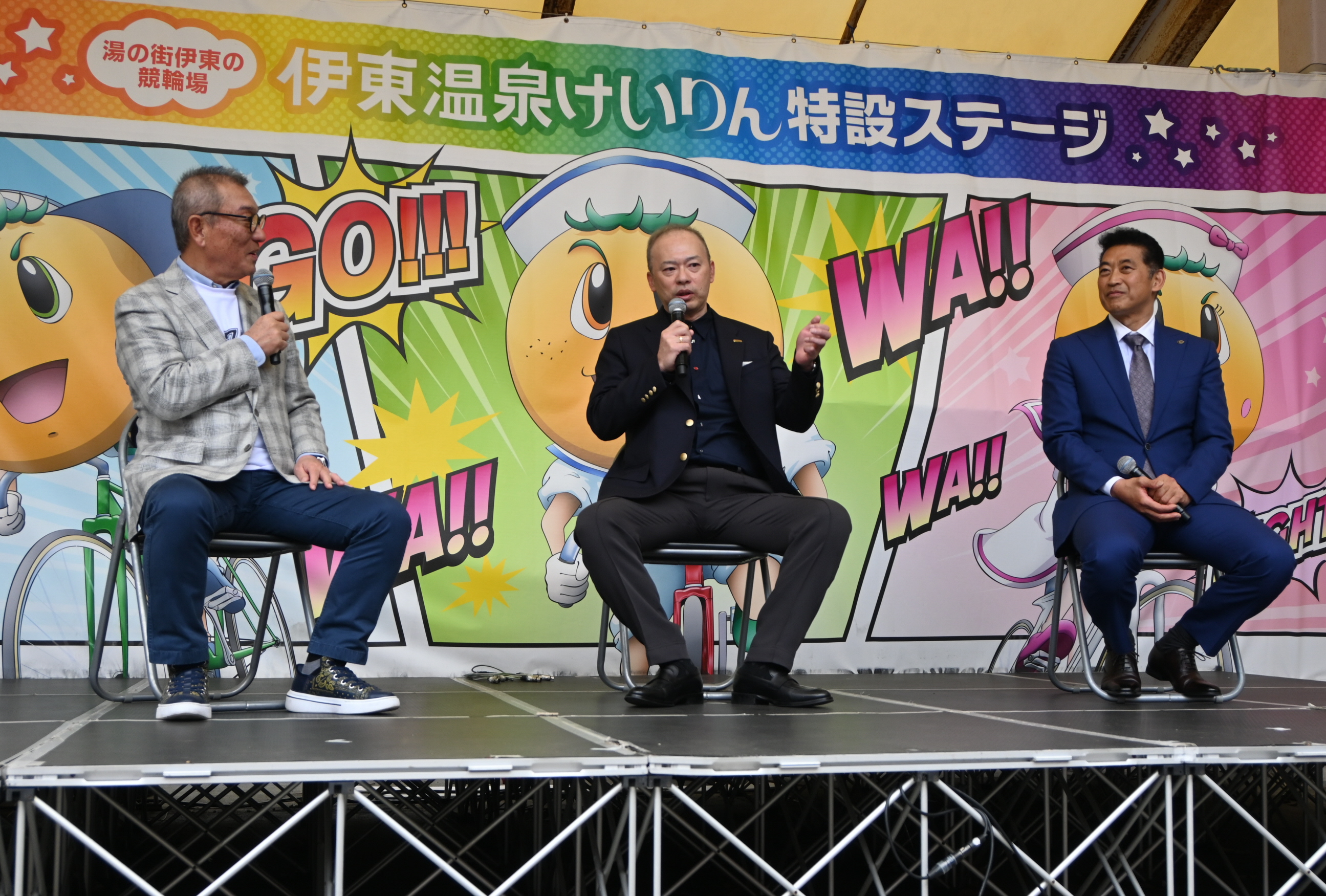 競輪界のレジェンド・神山雄一郎氏、吉岡稔真氏、中野浩一氏が