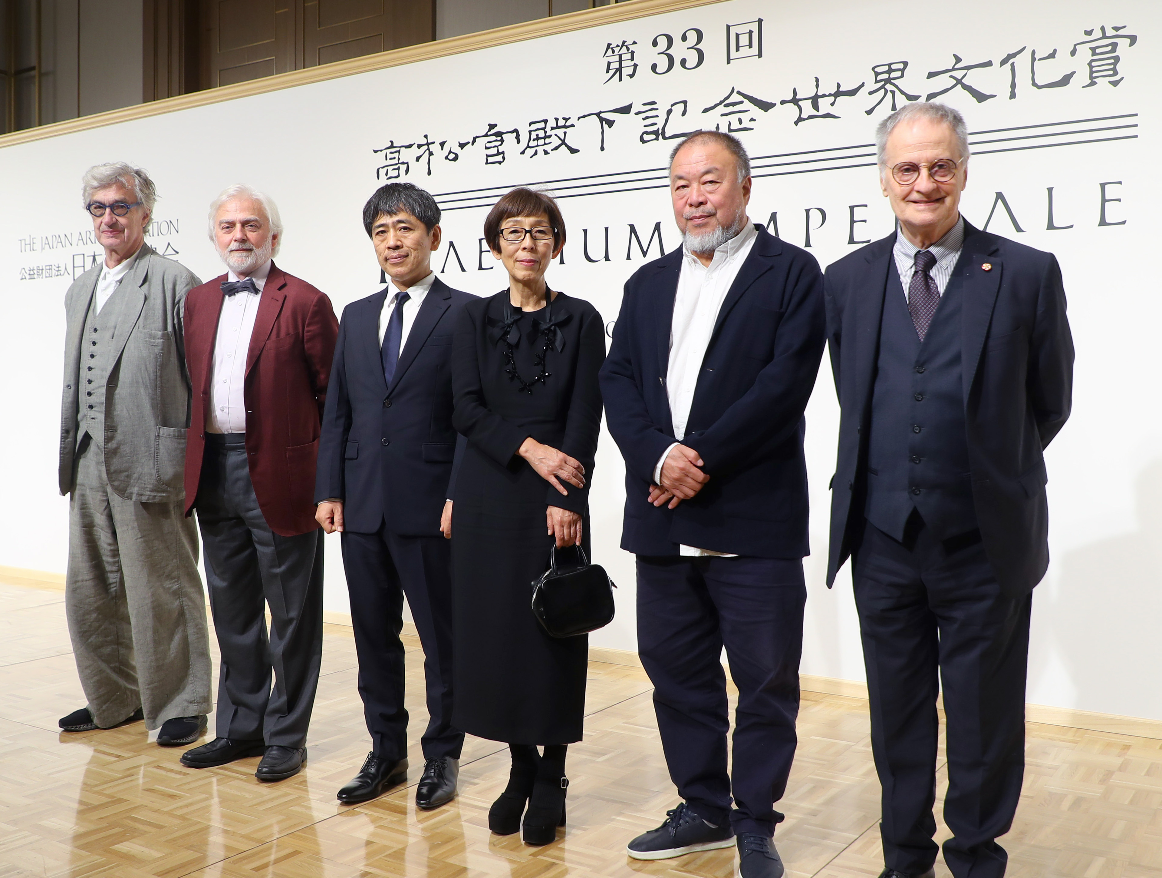 第33回世界文化賞、受賞者6人が喜び語る 3年ぶりに合同記者会見