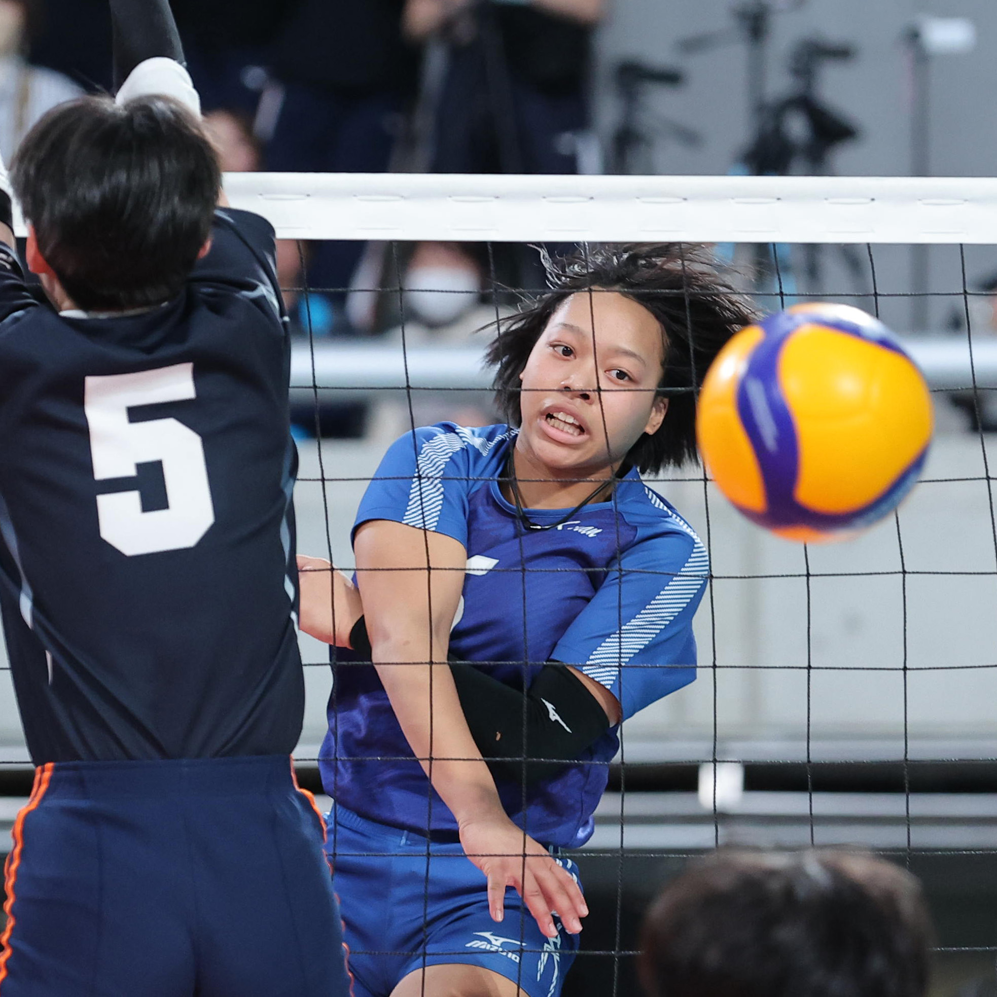 春高バレーで光った将来の「日本代表候補」 旭川実の笠井季璃、金蘭会