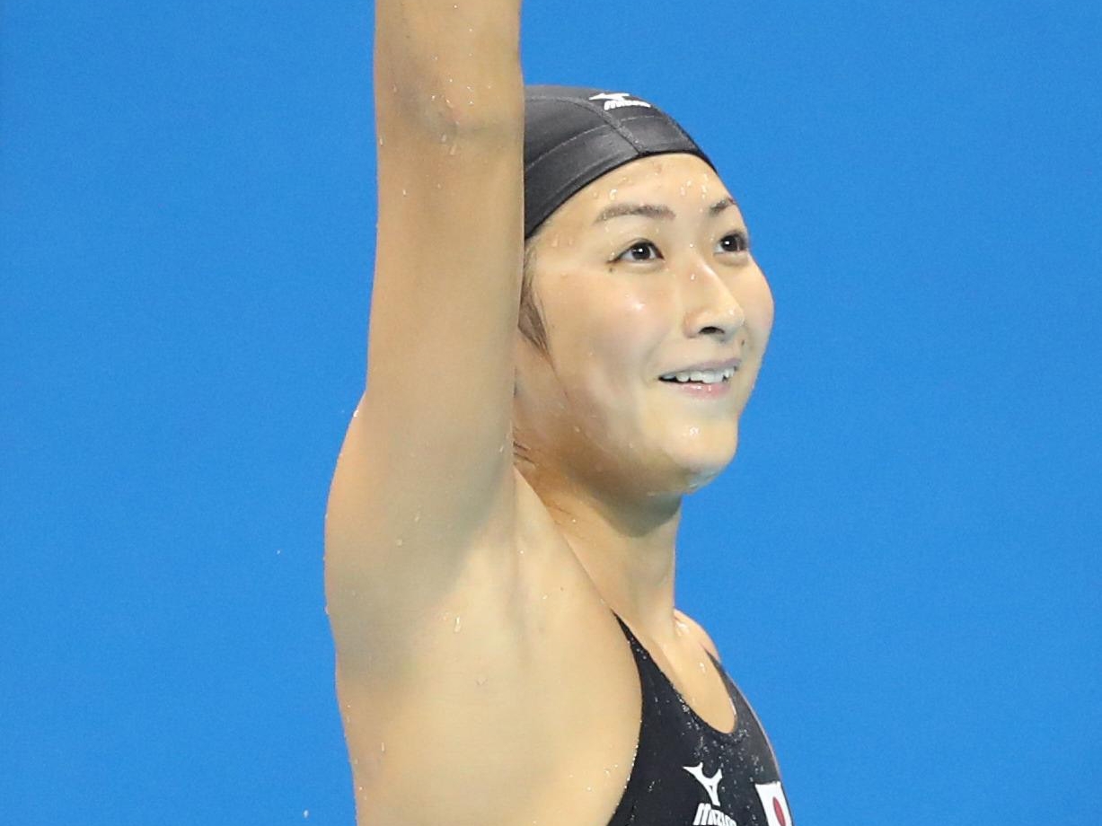 女子水泳　試合後 Olympics