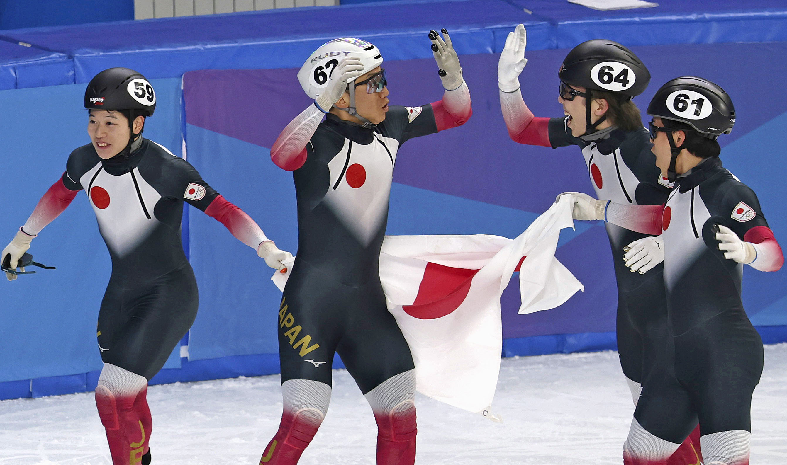 長野冬季五輪スピードスケート会場コンペ資料（貴重資料） アルペンスキー男子回転の小山敬之「金」 冬季アジア大会第3日