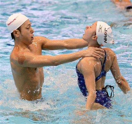 混合デュエットにギャラリー集結 安部 ホッとしています シンクロ サンスポ