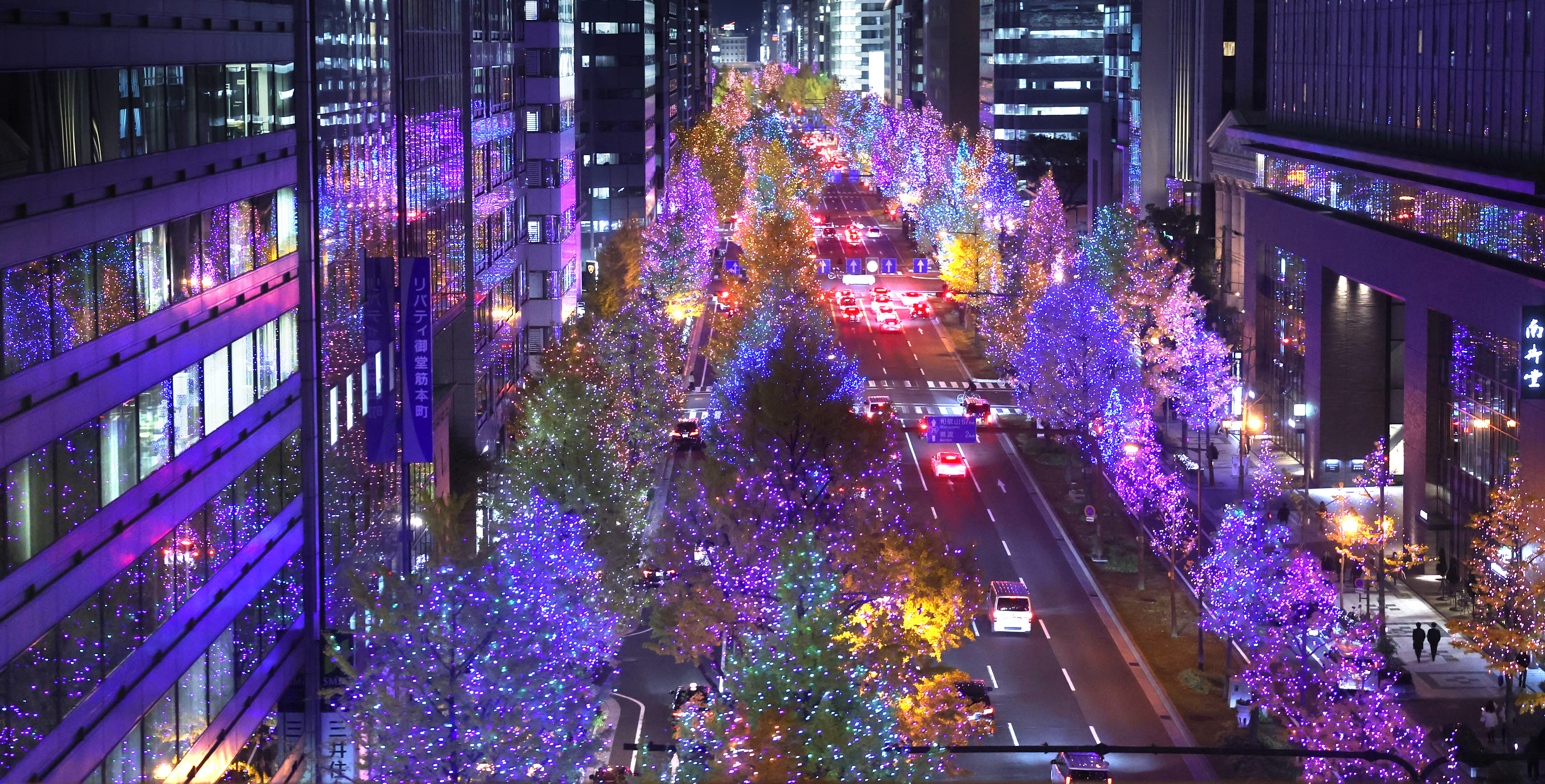 動画】【映えるかんさい】大阪彩る光の道、御堂筋イルミネーション