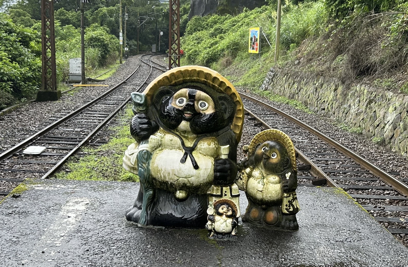 たぬきの聖地」に開運ライン 大井川鉄道・神尾駅 「他を抜き」→「合格