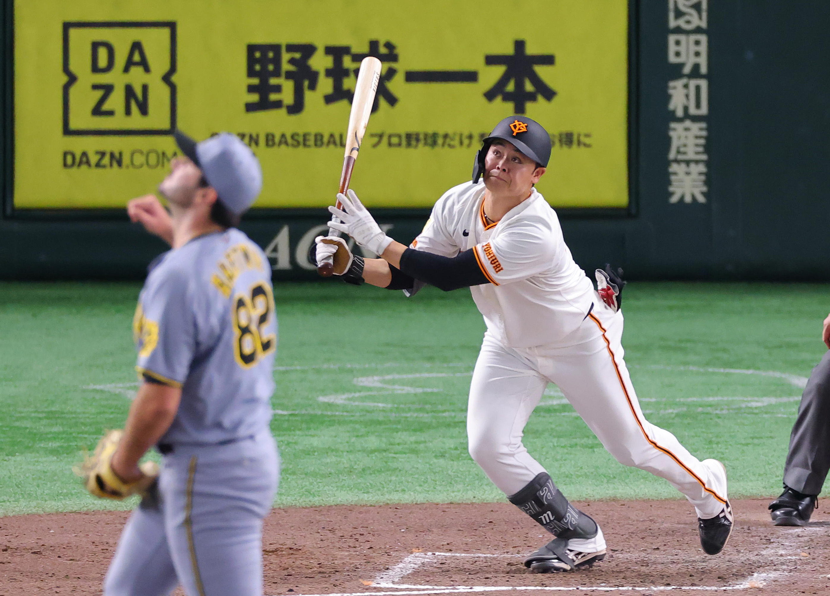 巨人・中山礼都、代打3号同点2ラン 右翼席へ29日ぶりの一発