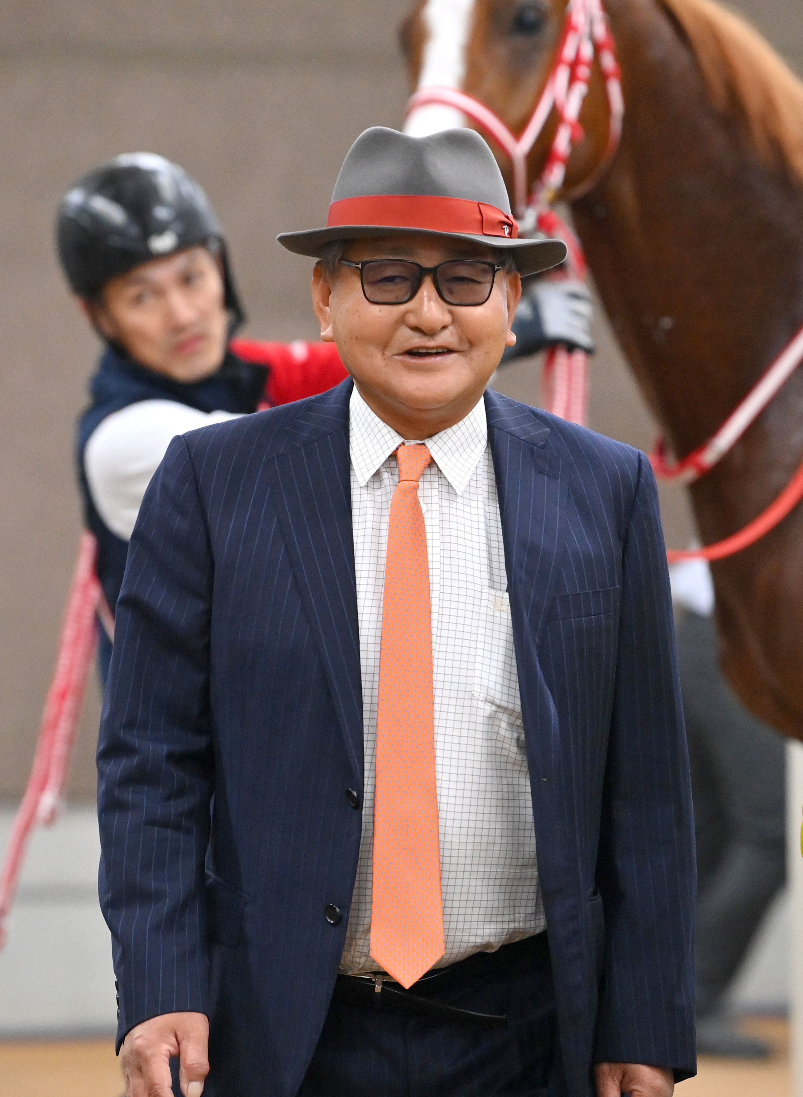 美品　矢作厩舎　500勝記念　ポロシャツ 美品 矢作厩舎 500勝記念 ポロシャツ