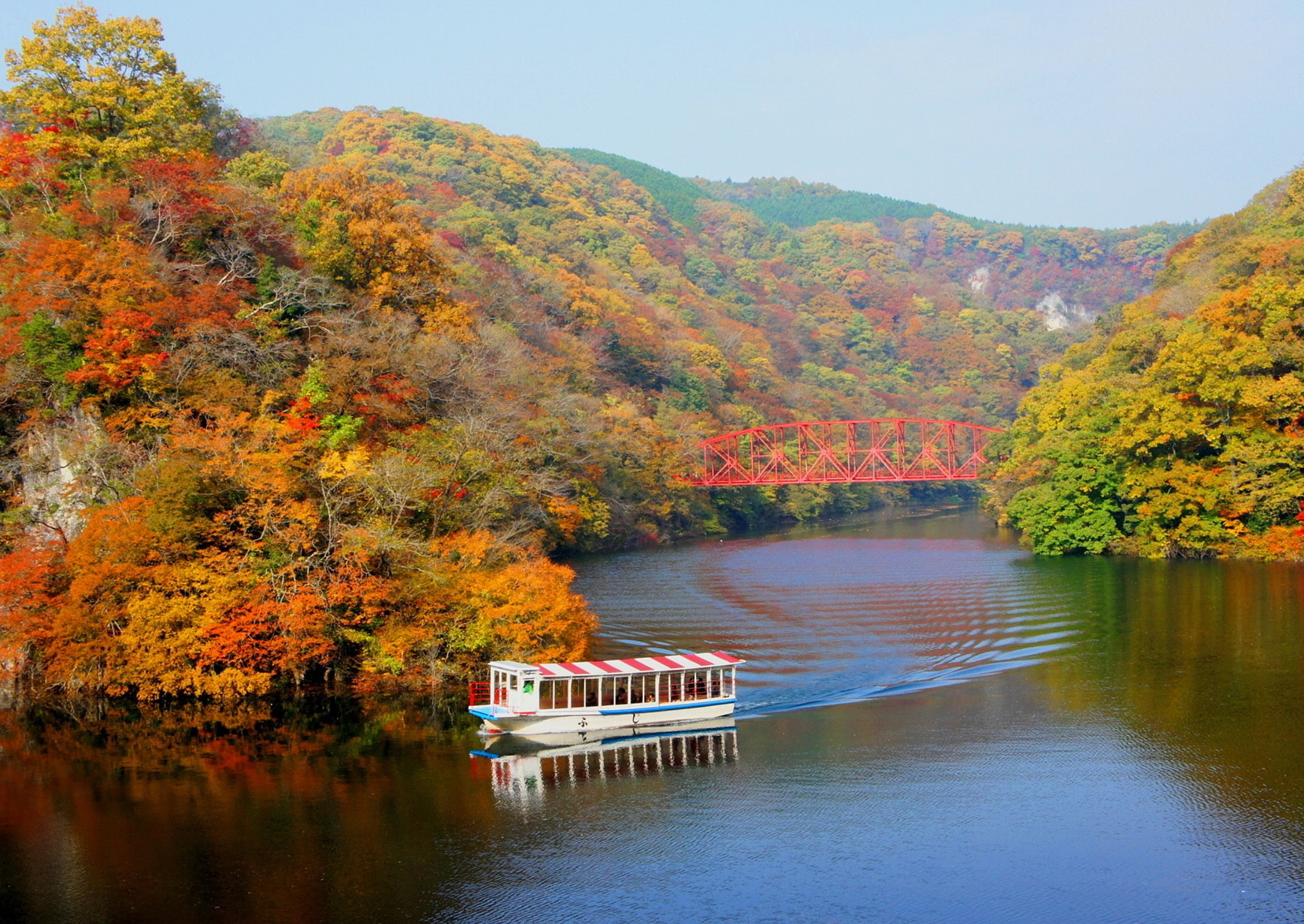 袋帯 17   写真より美しく豪華な朱色系　紅葉　短期大幅値下げ リサイクル着物】（京袋帯）名古屋帯 正絹 Aランク 丁子色（ちょうじ