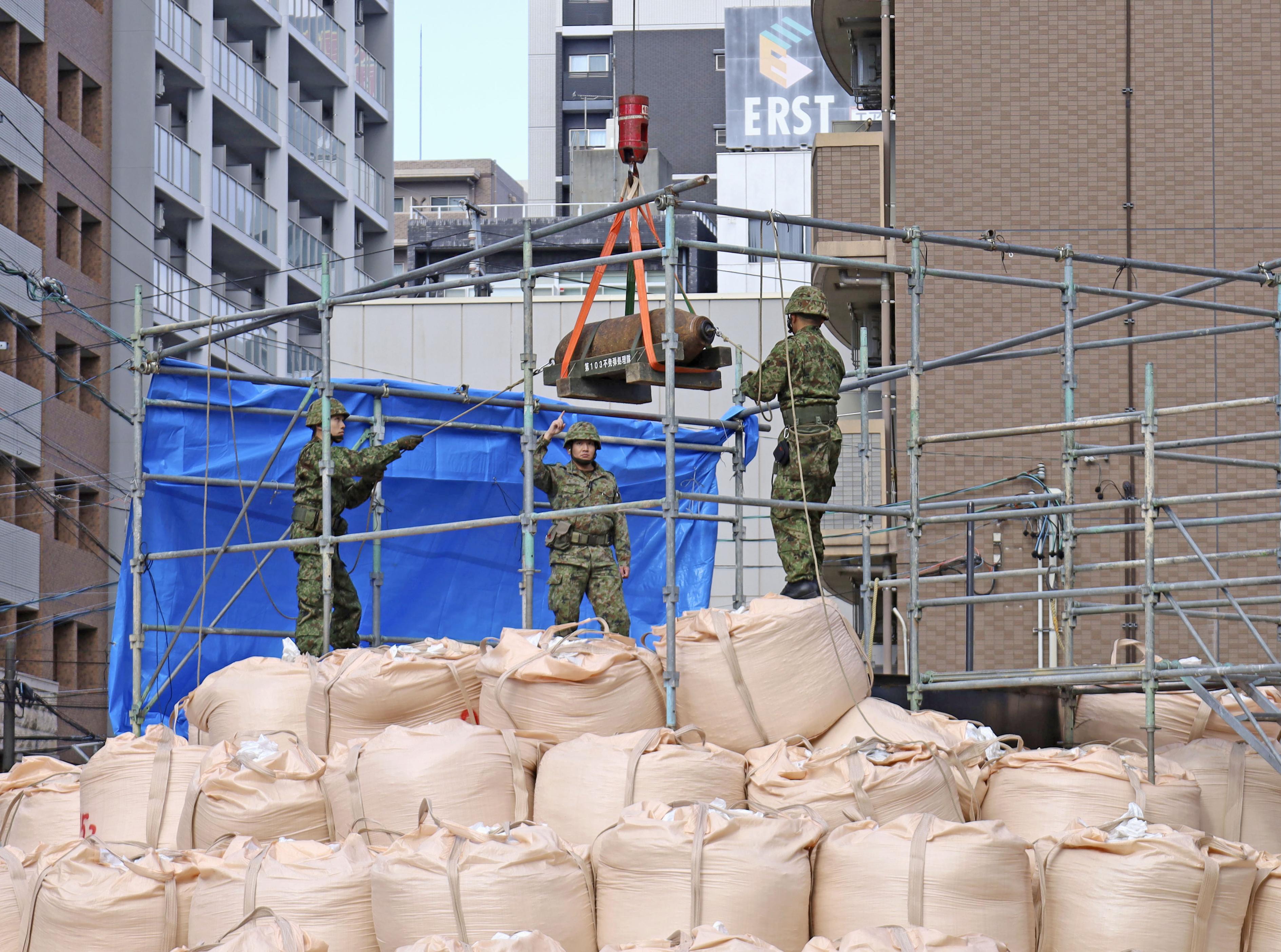 名古屋の不発弾処理完了、3700人以上が避難対象に 鉄道の一部区間や