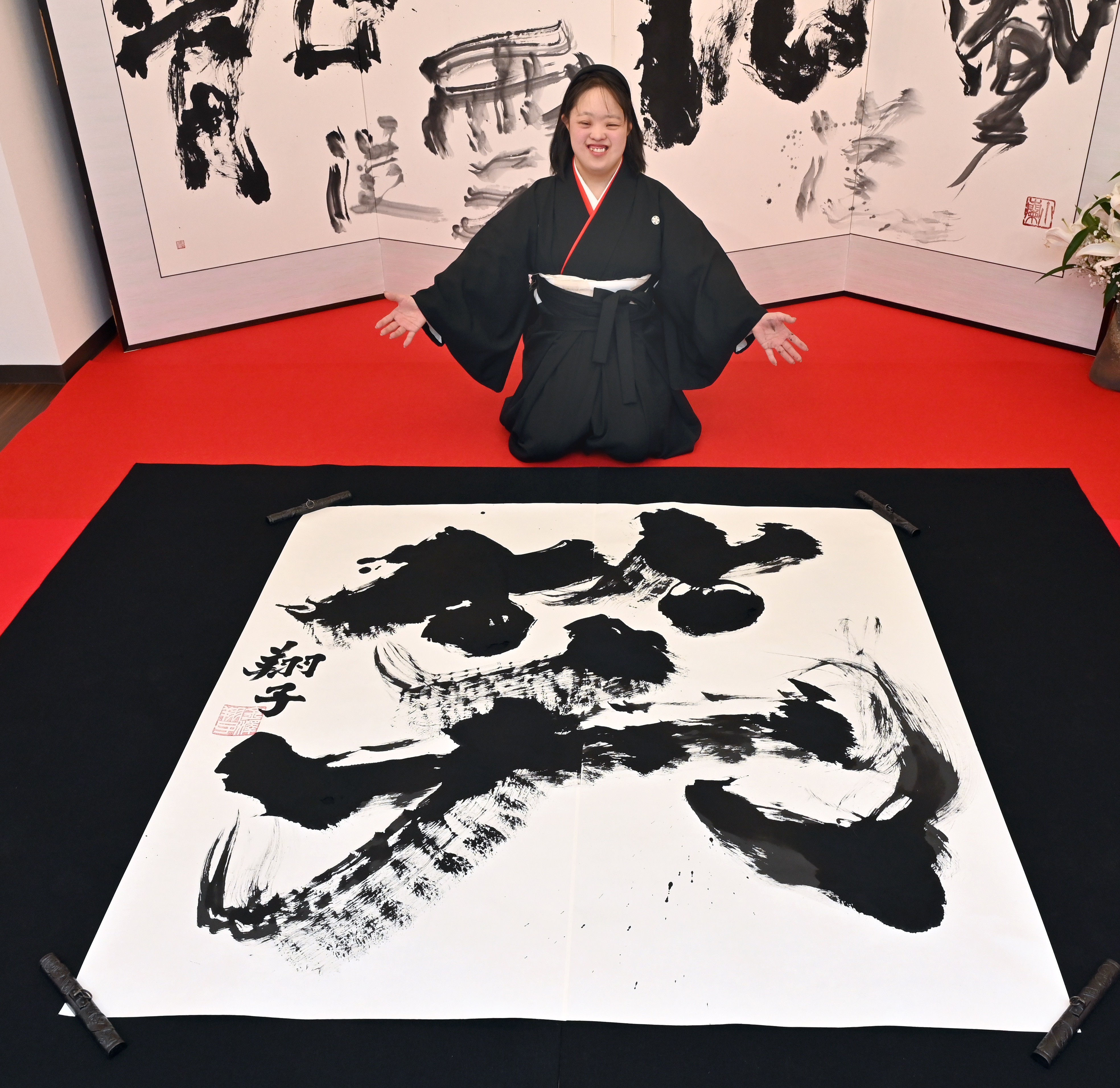 動画】「新年の一字」は「笑」 笑う門には福来る！ 書家の金澤翔子さん