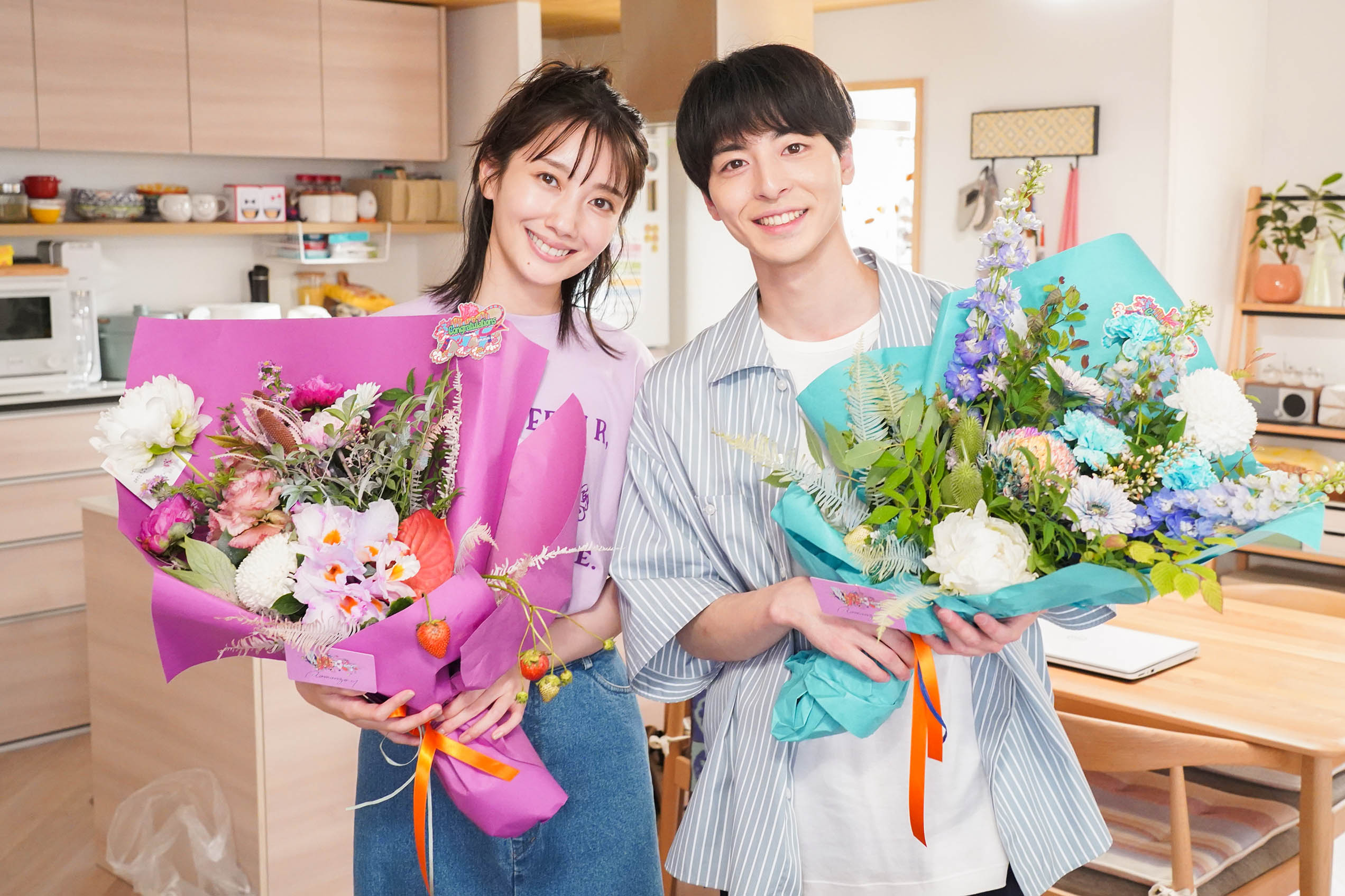 わたしのお嫁くん マグカップ ドラマ登場 高杉真宙 波瑠 フジテレビ フジ系「わたしのお嫁くん」波瑠＆高杉真宙が笑顔でクランクアップ 波