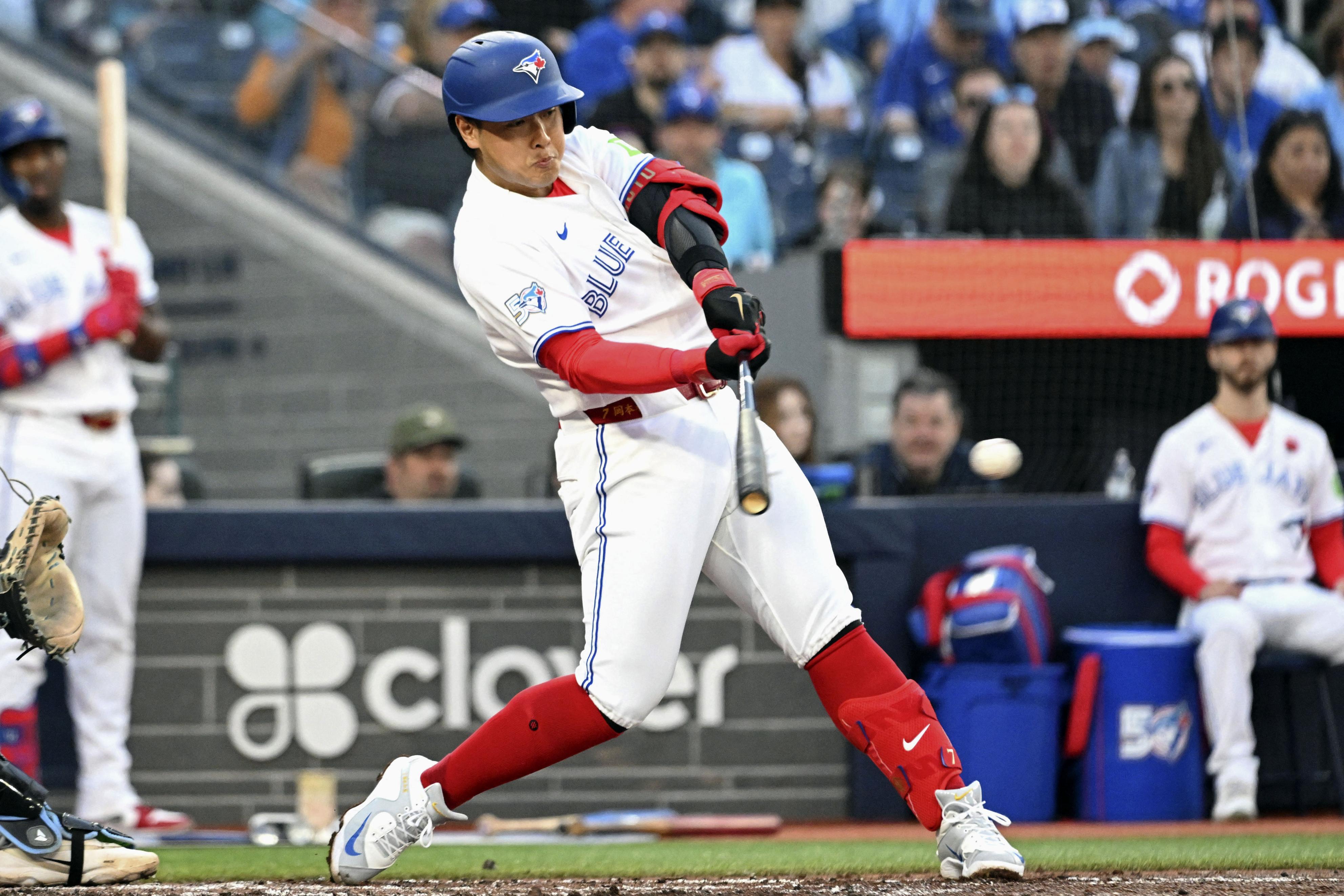 MLB】ブルージェイズ・岡本和真、好機生かせず「必死こいて頑張る 