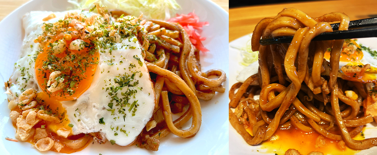 行列のできる焼きそば専門店「神保町みかさ」の太麺ソース焼きそばを実