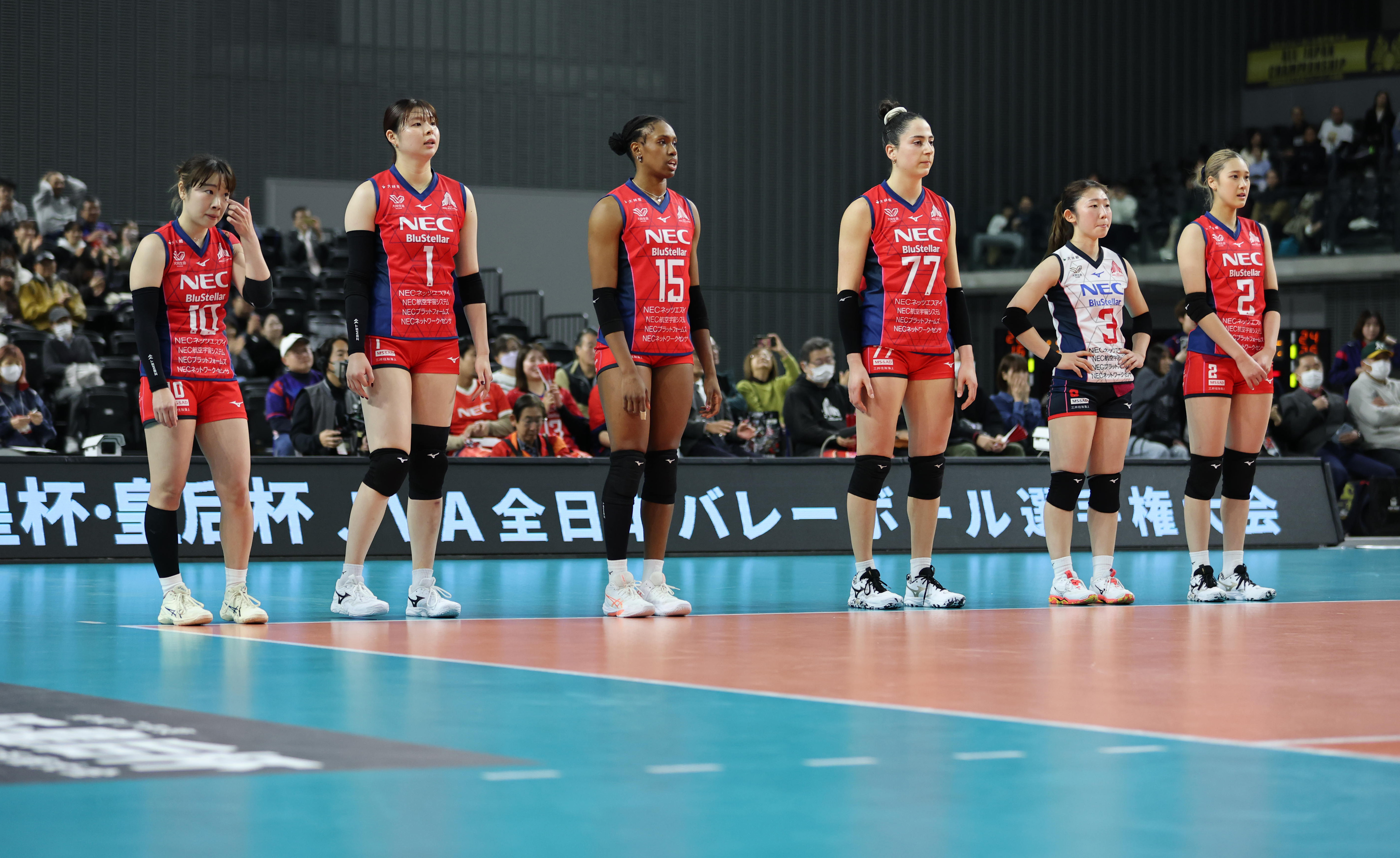 全日本バレーボール JAPAN NEC川崎「1点を取り切れなかった」 バレー全日本女子、先にマッチ