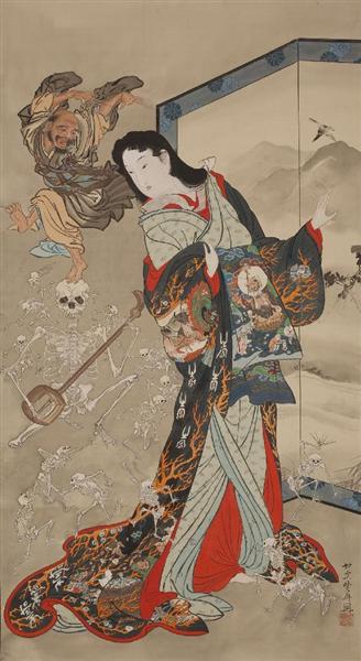 江戸の官能美】葛飾北斎、河鍋暁斎らの美人画が「里帰り」 肉筆浮世絵