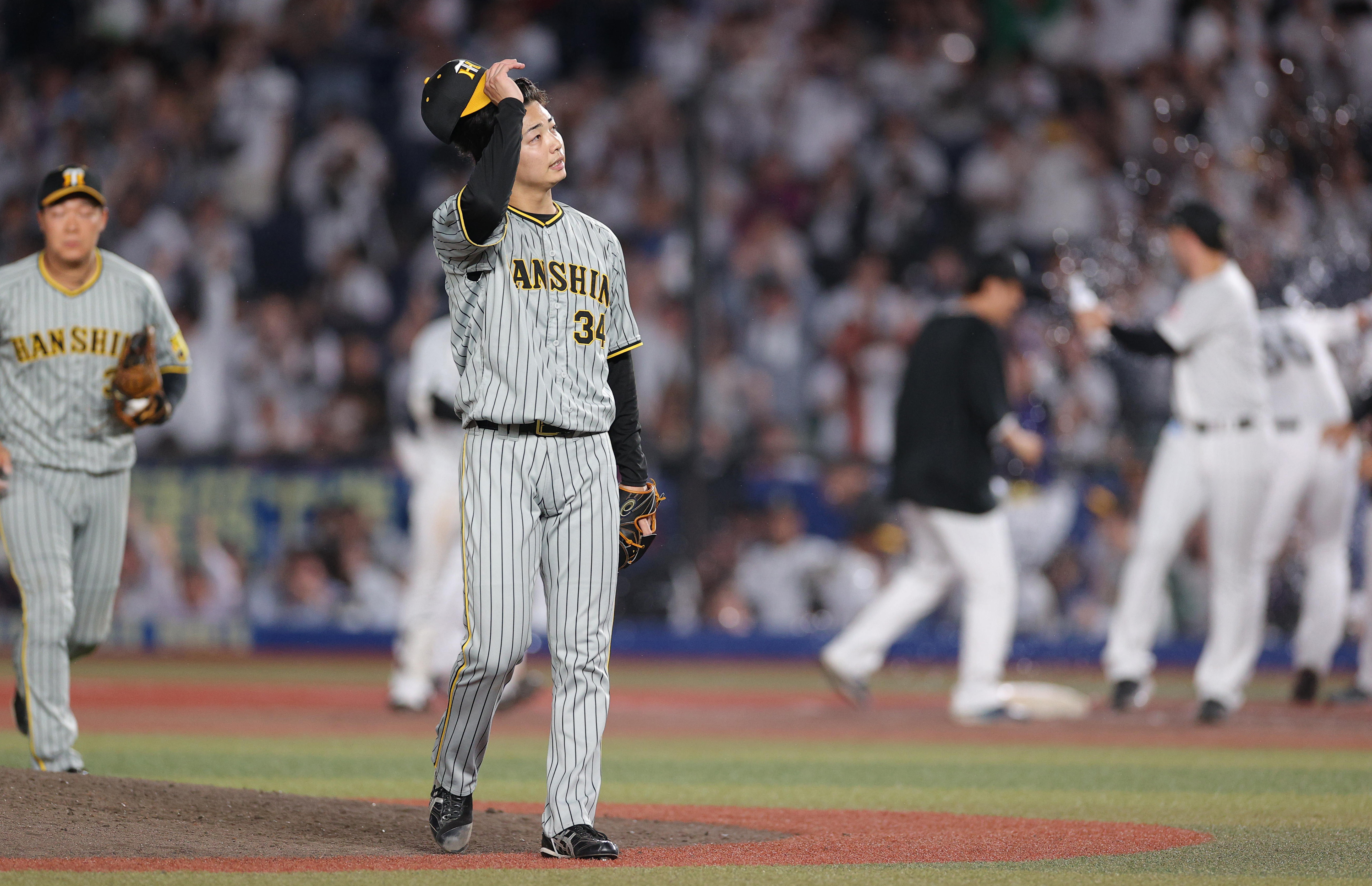 押し出し四球を与えた阪神・漆原大晟は「見ての通り」と悔しさを