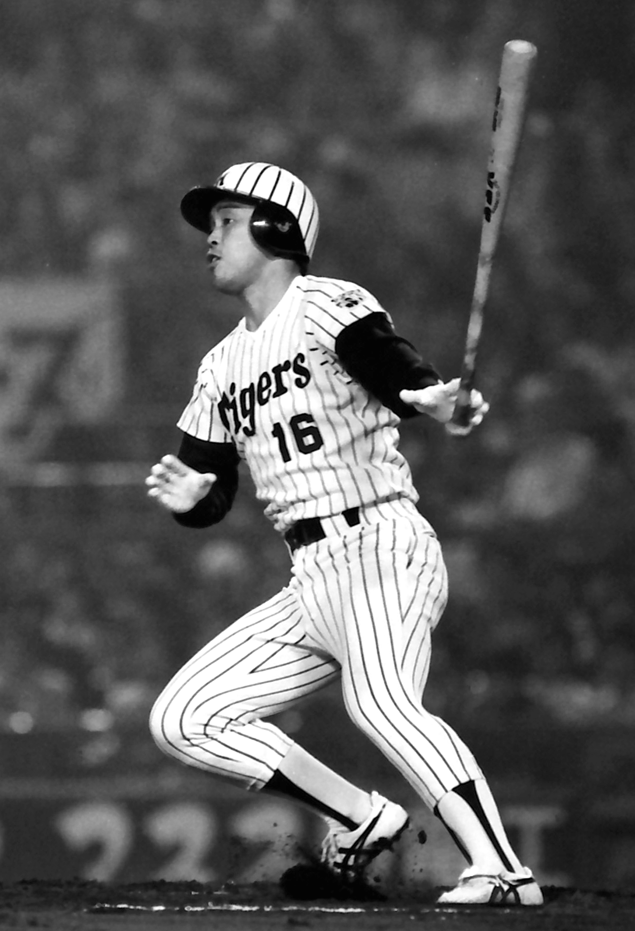 阪神　岡田監督・真弓現役時代シール 阪神 岡田監督・真弓現役時代シール その他 - その他
