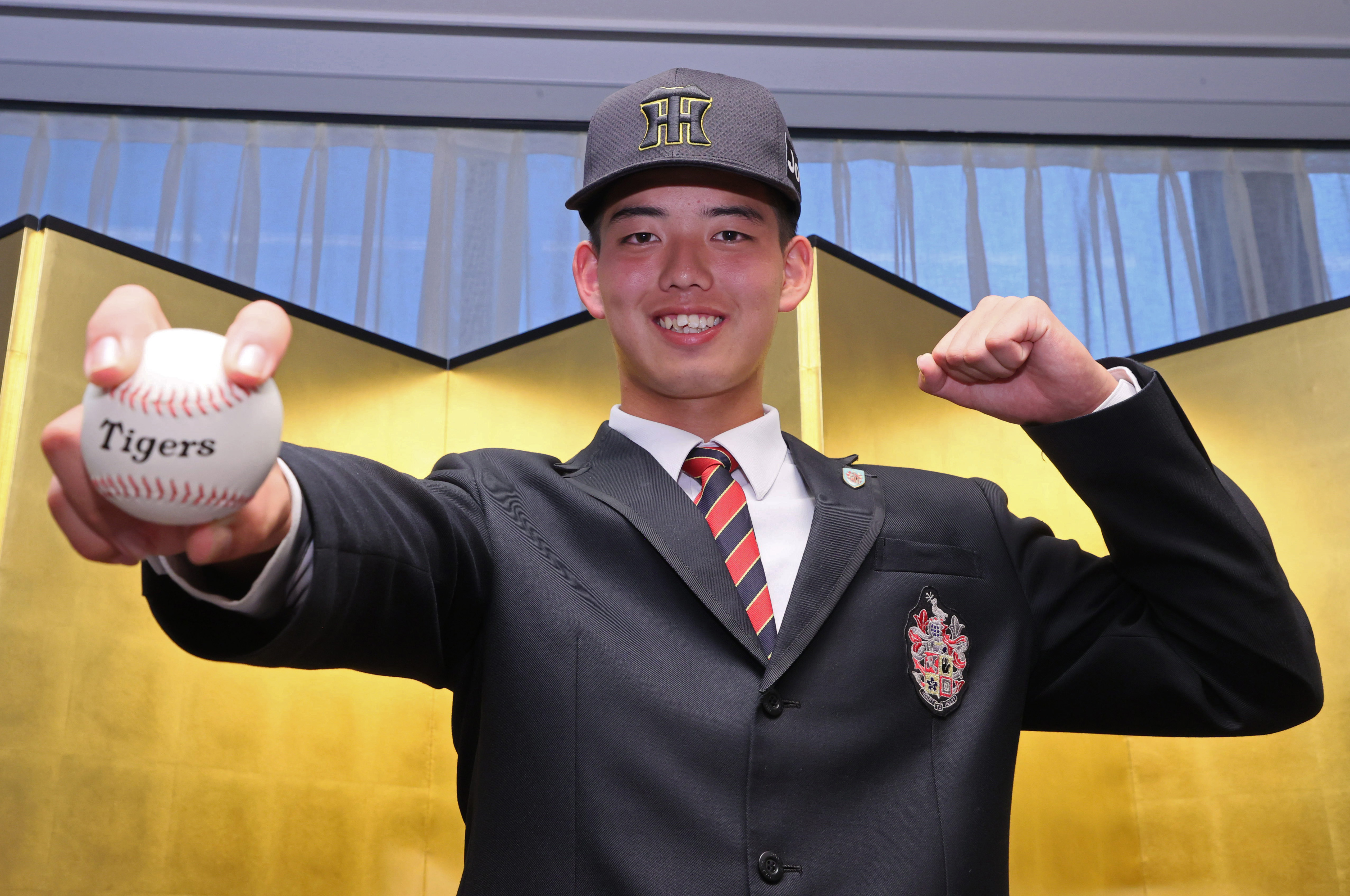 阪神D4位・早瀬朔「才木投手を超えるような選手に」 契約金4000万円