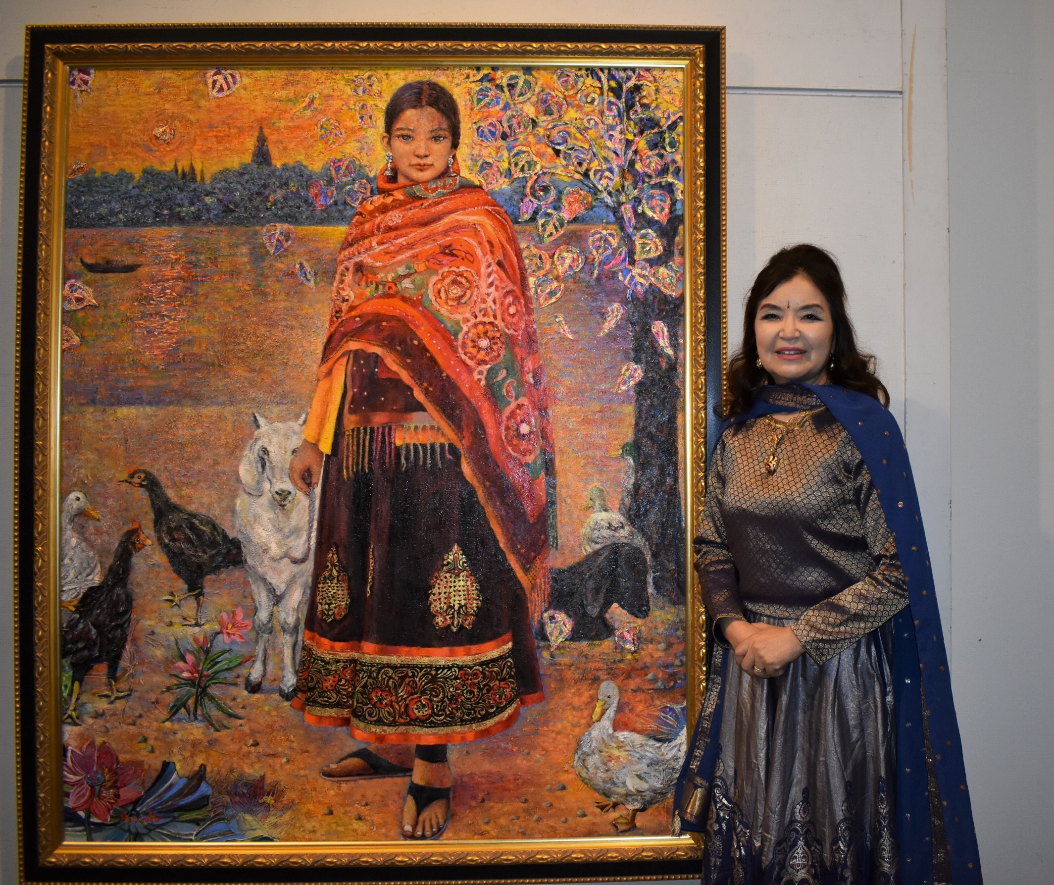 インドに魅せられ大学教授になった洋画家 絵筆に込めた日印国交70