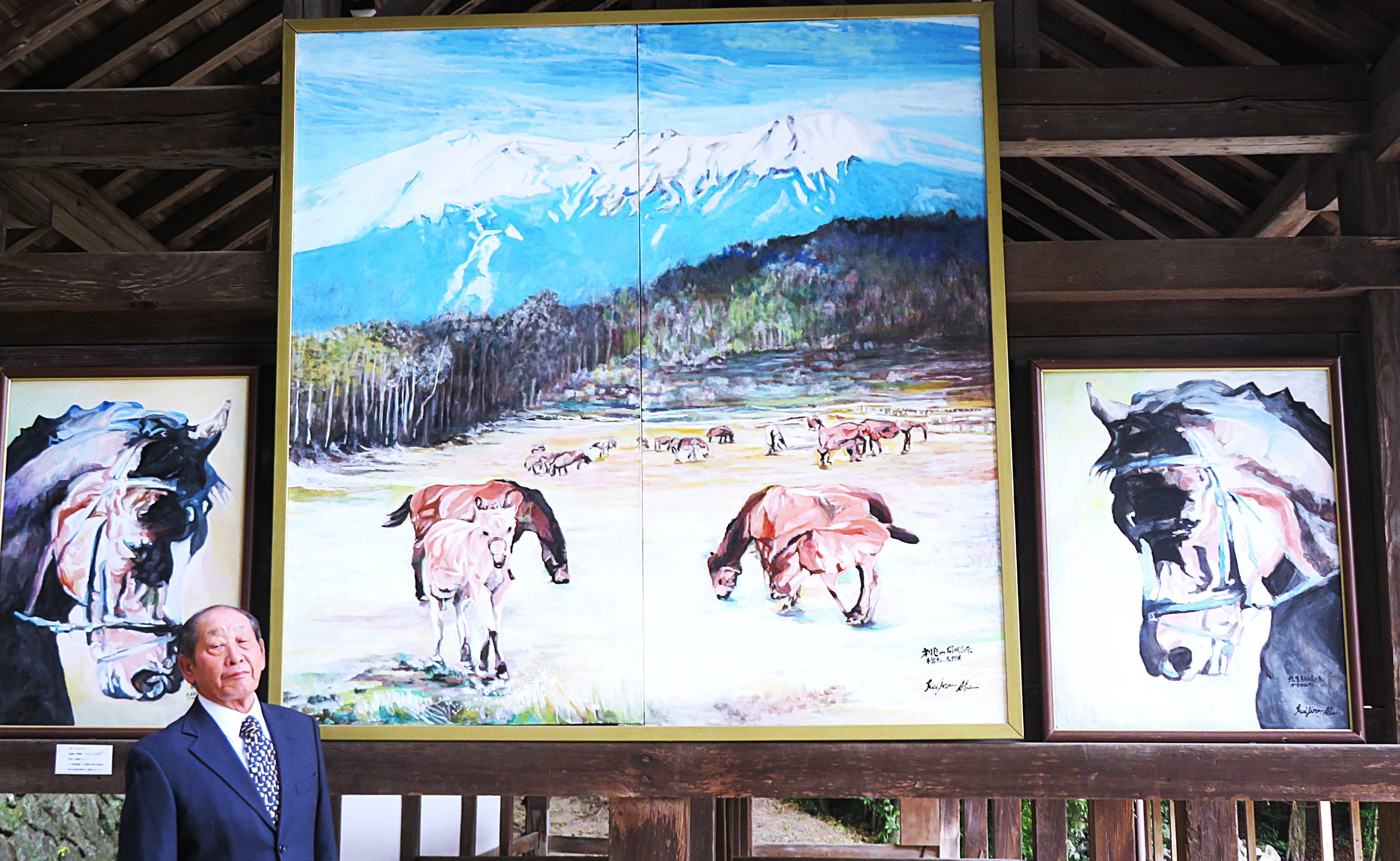 心温かな1年」への願い込め 奈良・生駒の往馬大社で「午」にちなんだ