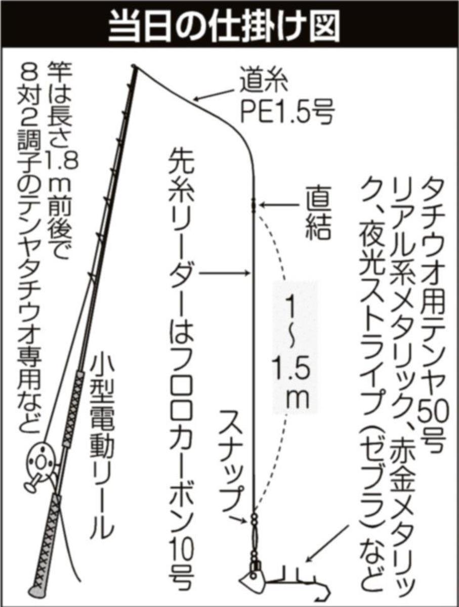 タチウオ１２３センチ出た テンヤでｆ５狙い 東京湾 観音崎沖 1 2ページ サンスポ