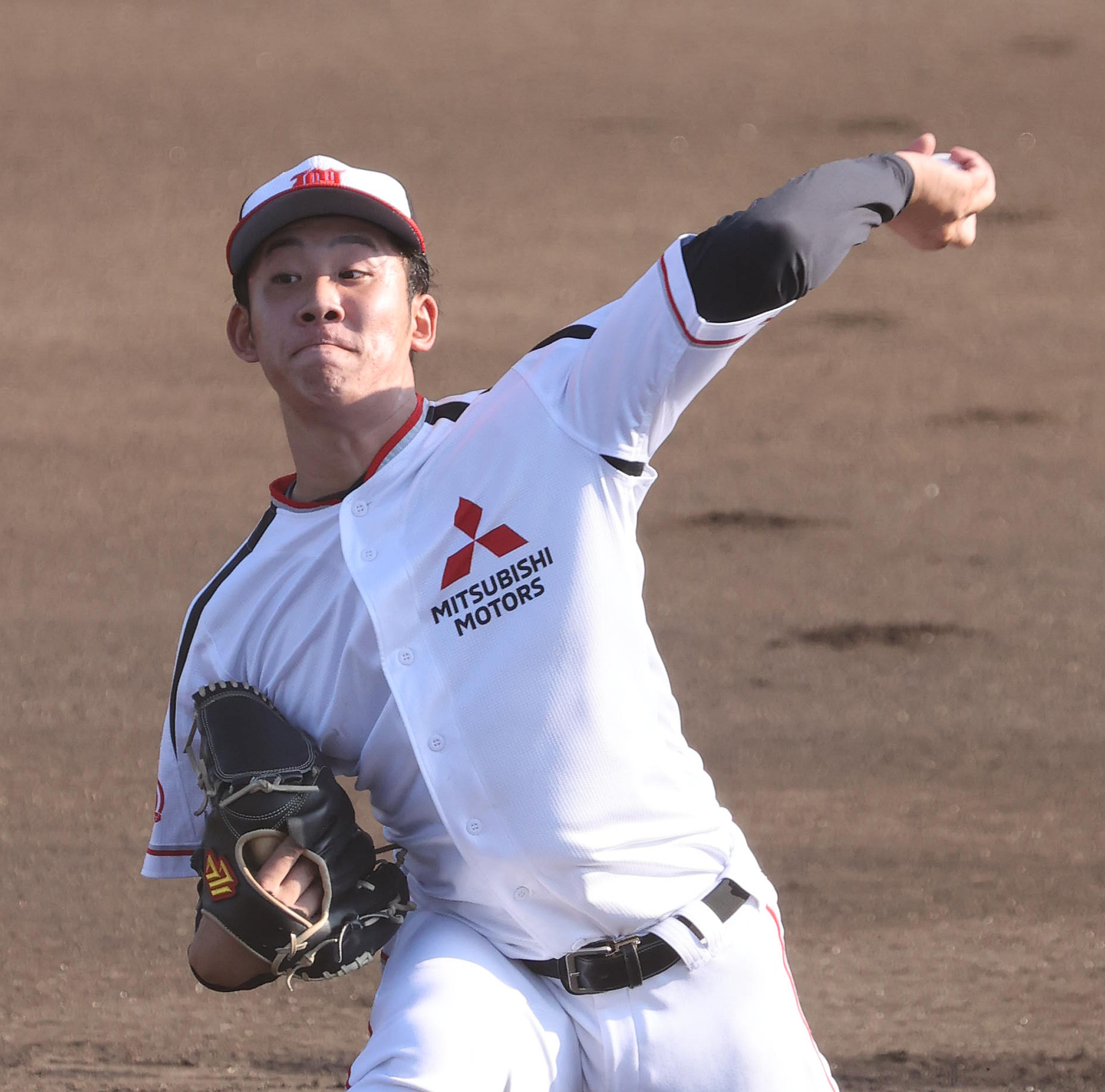 単独インタビュー】阪神D6位・富田蓮、マウンド上がれば大変身