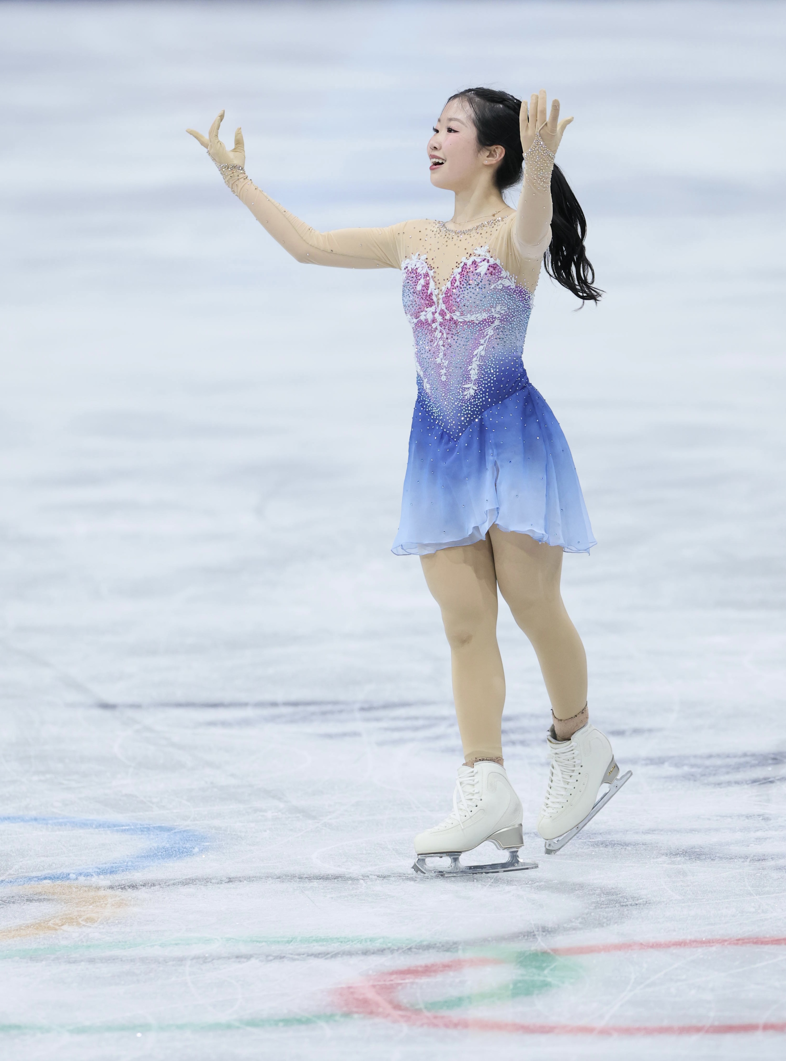 フィギュアスケート女子で坂本花織が銀、中井亜美が銅メダル 千葉百音