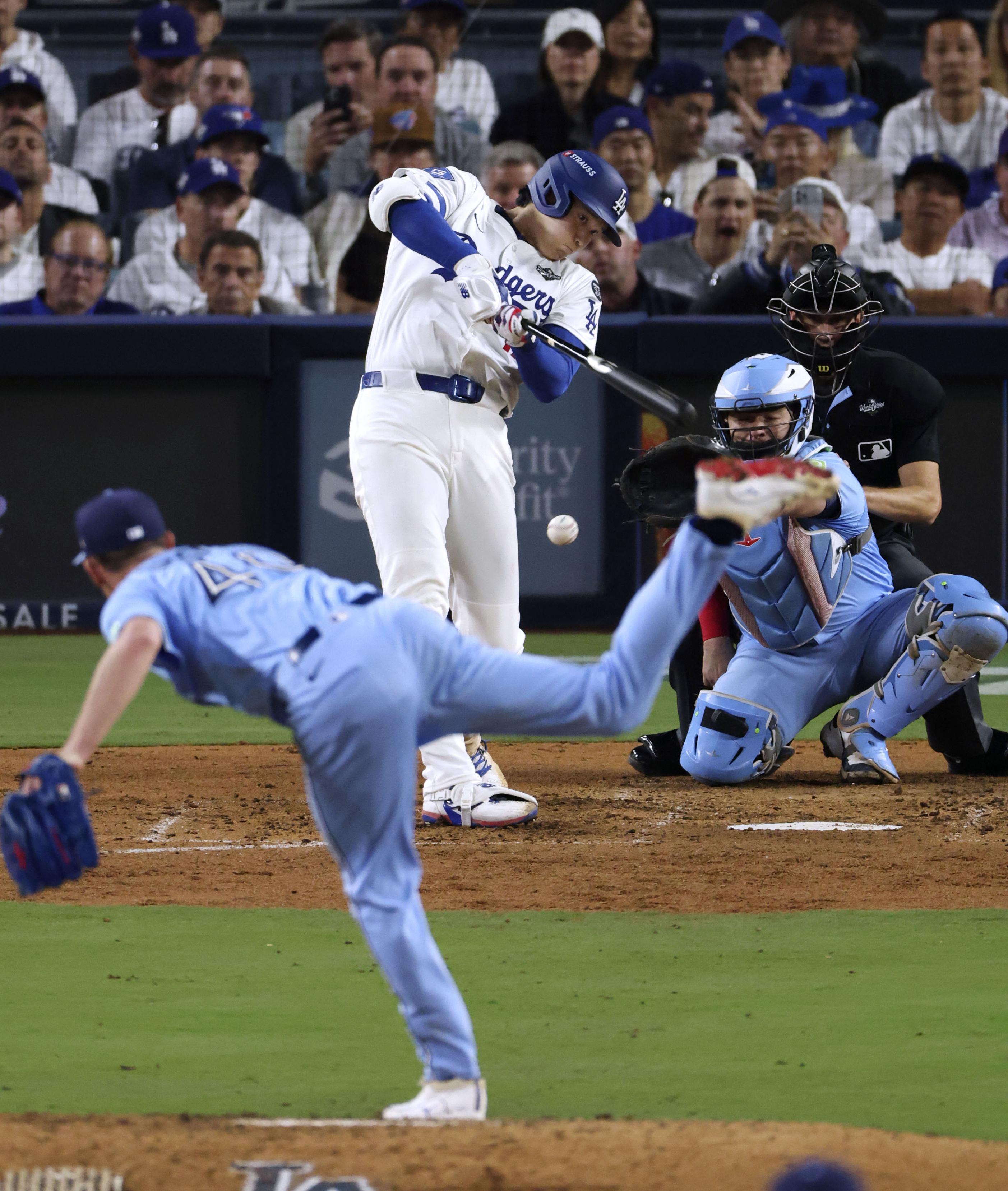 大谷翔平がWS初の投打二刀流 投手は6回0/3を4失点で初勝利ならず 打者