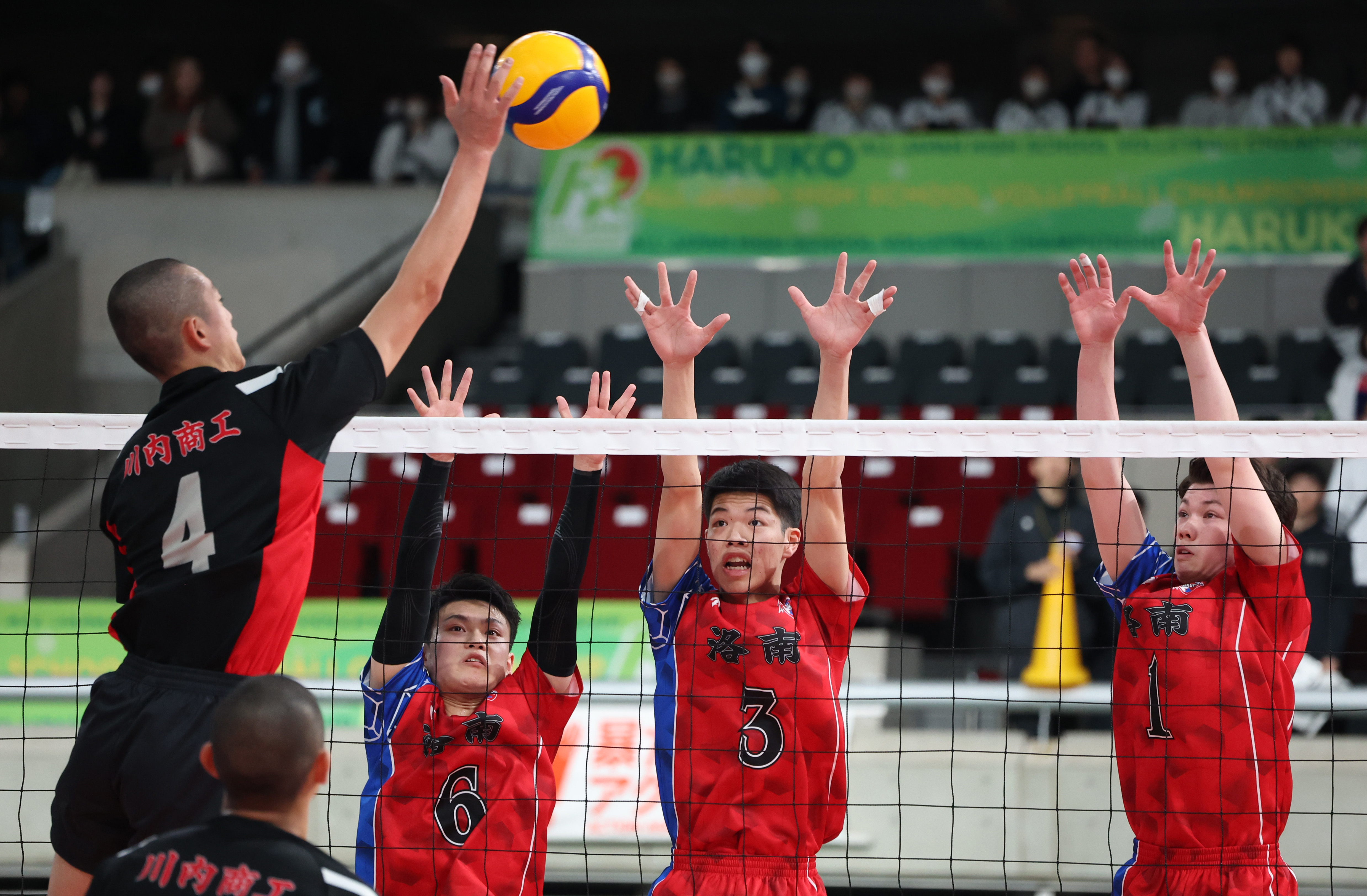 洛南　バレーボール　パンツ　青　デサント　春高　国体　全国 洛南 バレーボール パンツ 青 デサント 春高 国体 全国 洛南高校