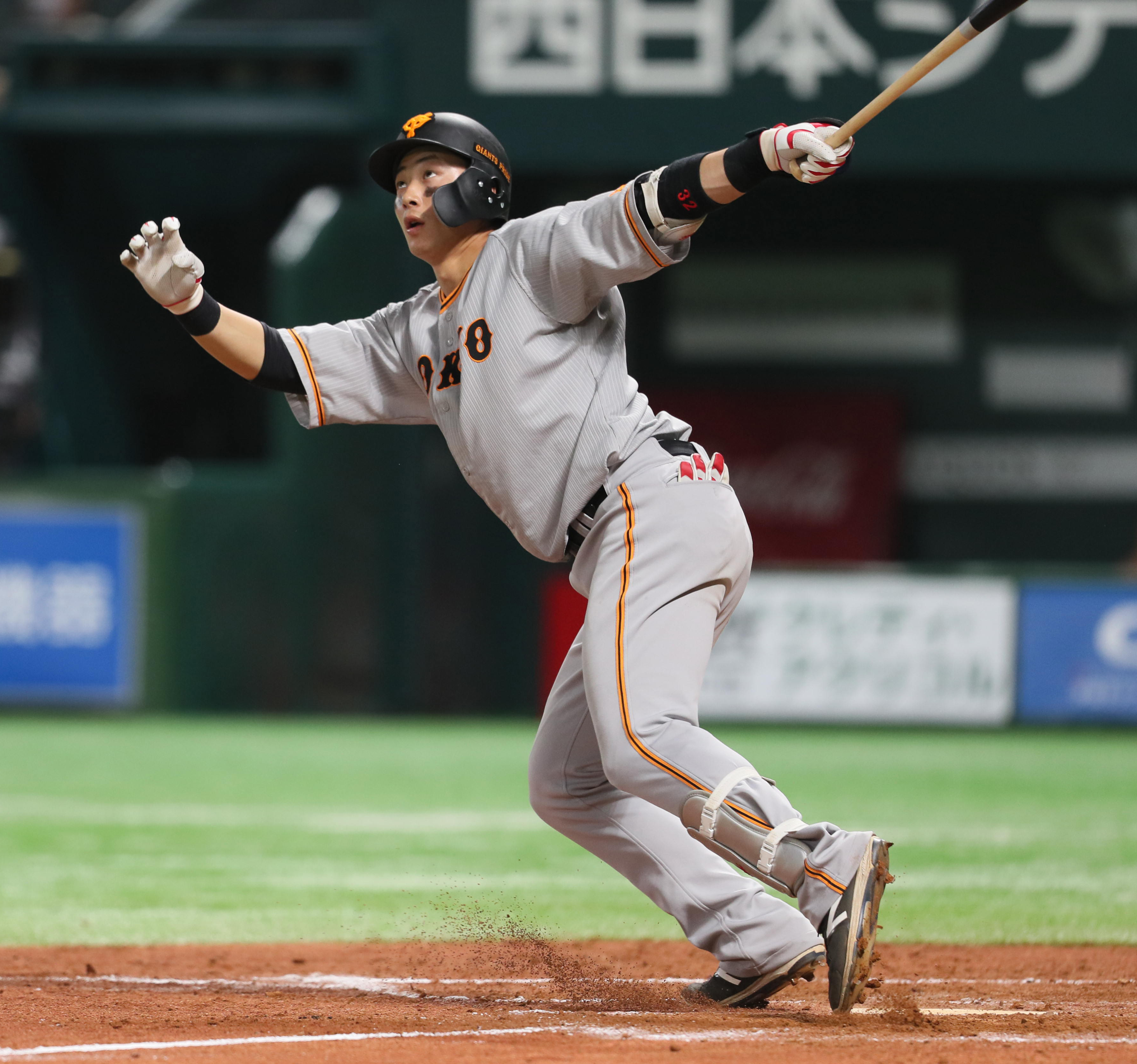 巨人・広岡大志、智辯学園高の先輩・岡本和真との〝シンクロ弾