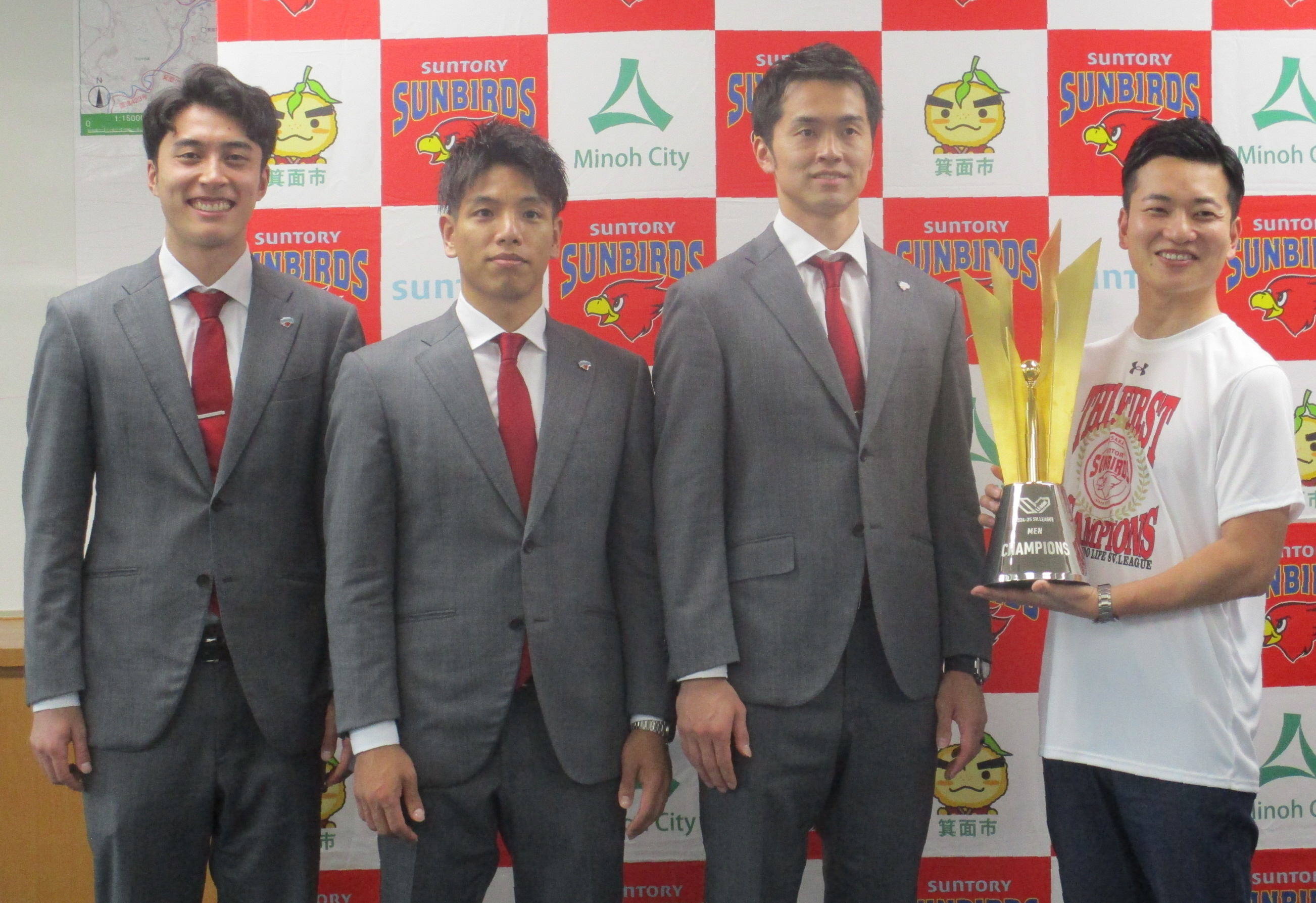 愛されるチームに」SVリーグ初代王者のサントリーサンバーズ大阪、箕面