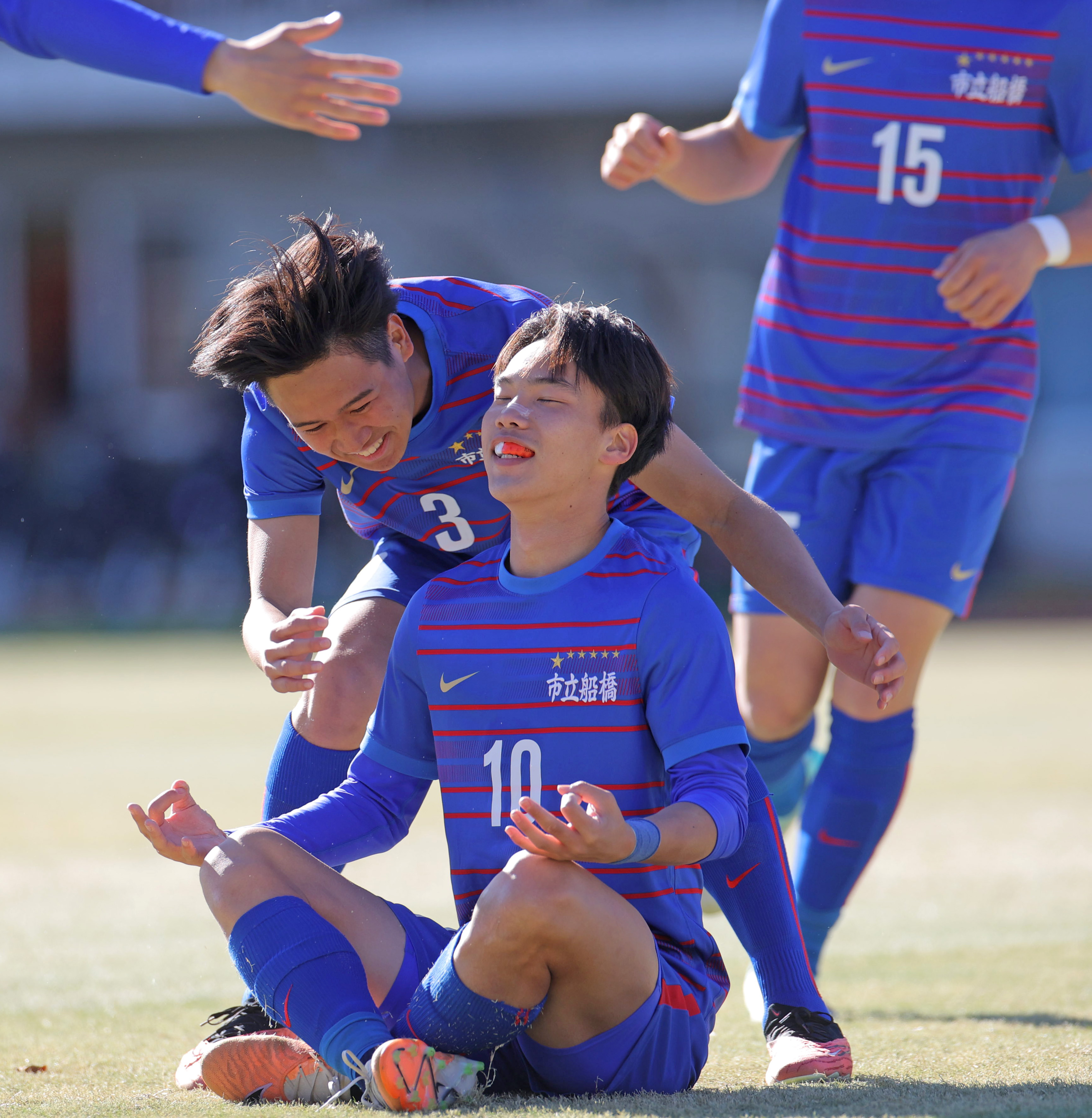 優勝絵皿 ぴったり サッカー部 市立船橋高校