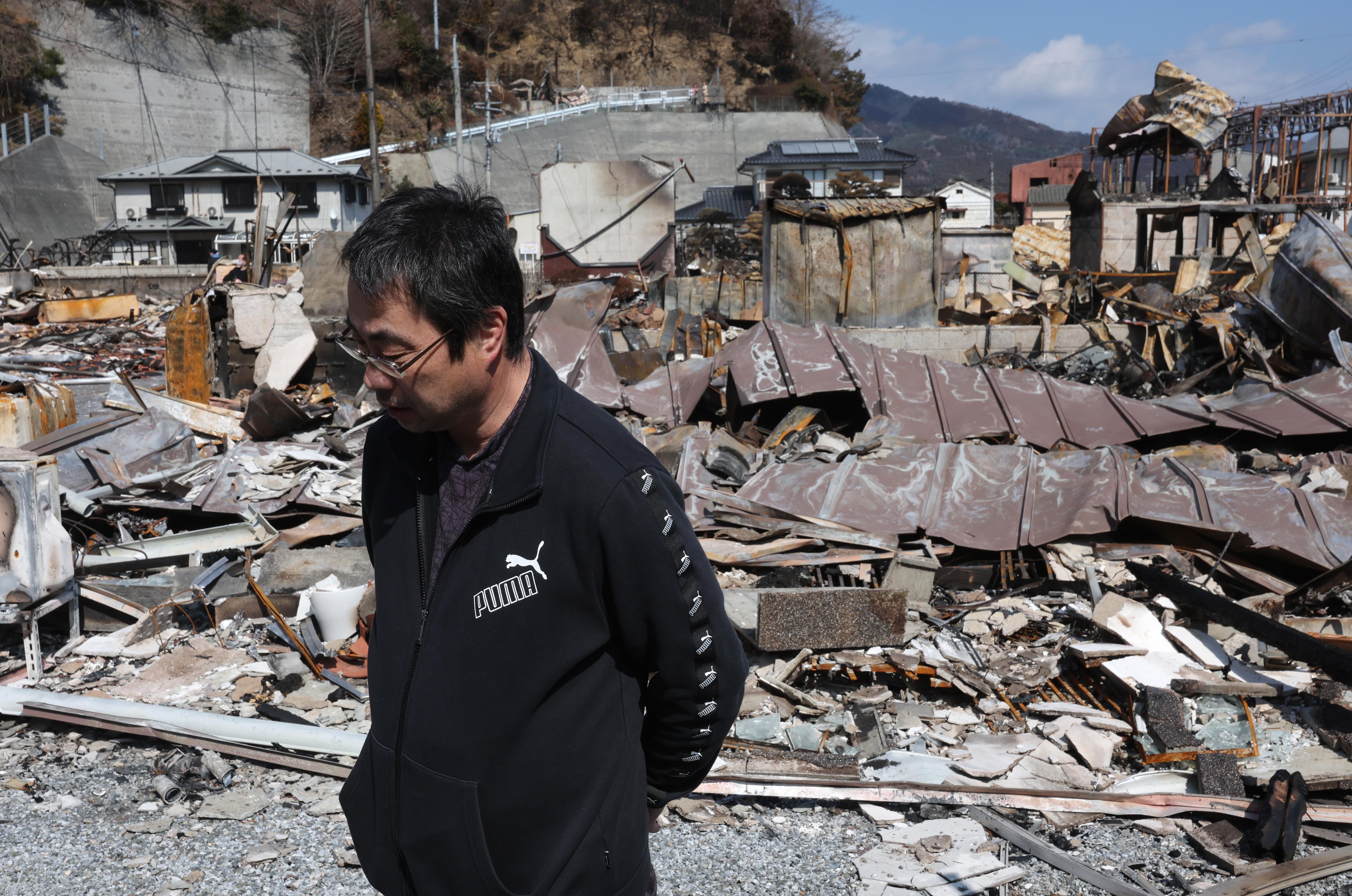 動画】山火事で全焼「何も残っていませんね」 避難指示解除の大船渡市