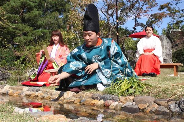 北野天満宮「曲水の宴」1100年ぶり再興 「和漢朗詠」を再現 - 産経