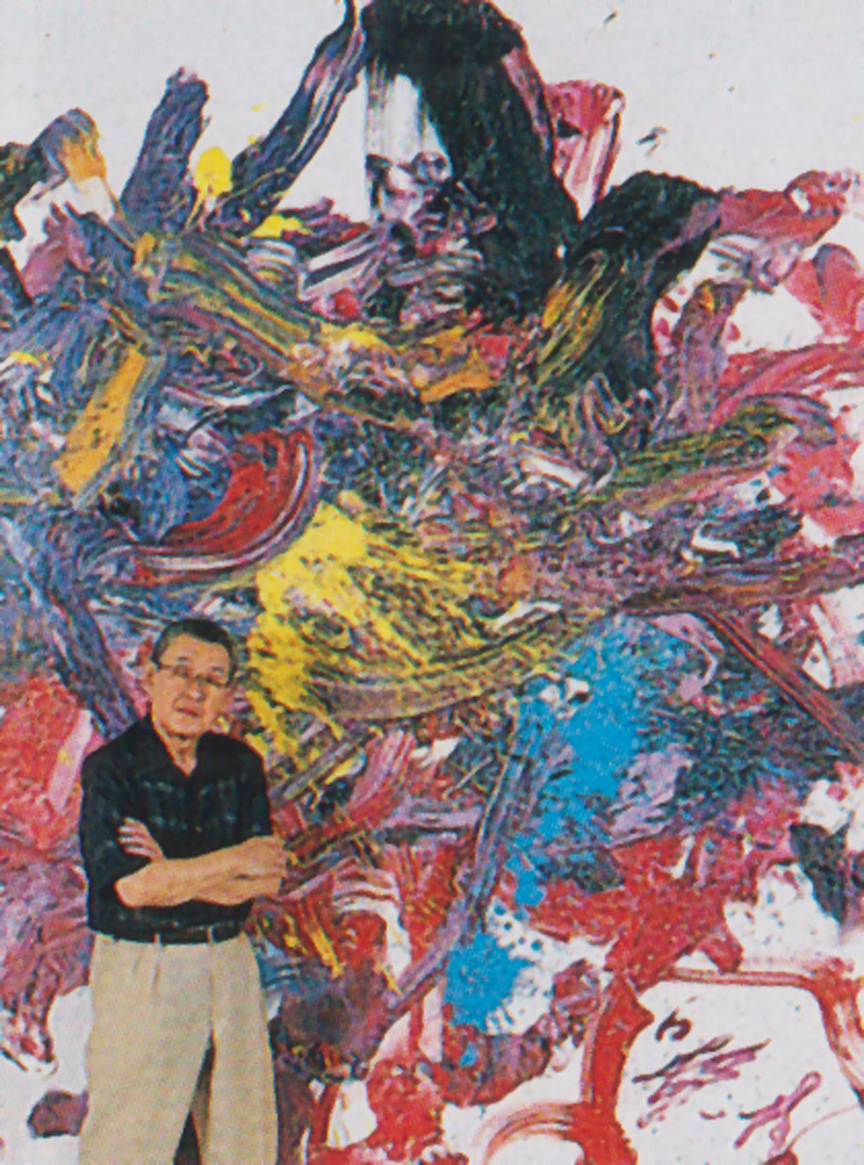 足で描き続けた少年の日の「赤」 伝説の画家 白髪一雄が描いた世界