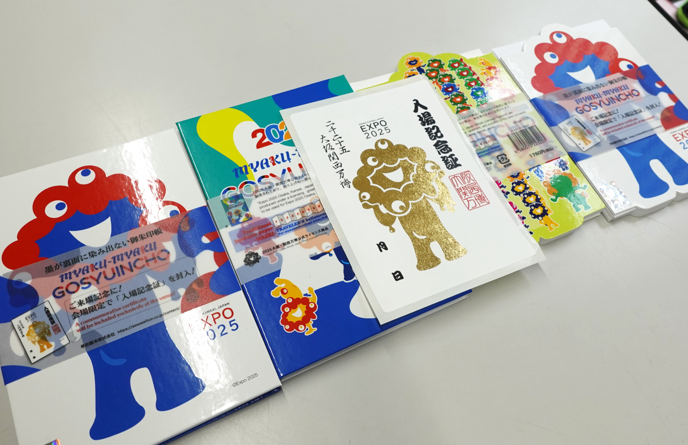 初日印開幕式2025年日本国際博覧会(大阪・関西万博)ミャクミャク発行紙1枚 初日印2025年日本国際博覧会(大阪・関西万博)初日カバー1枚