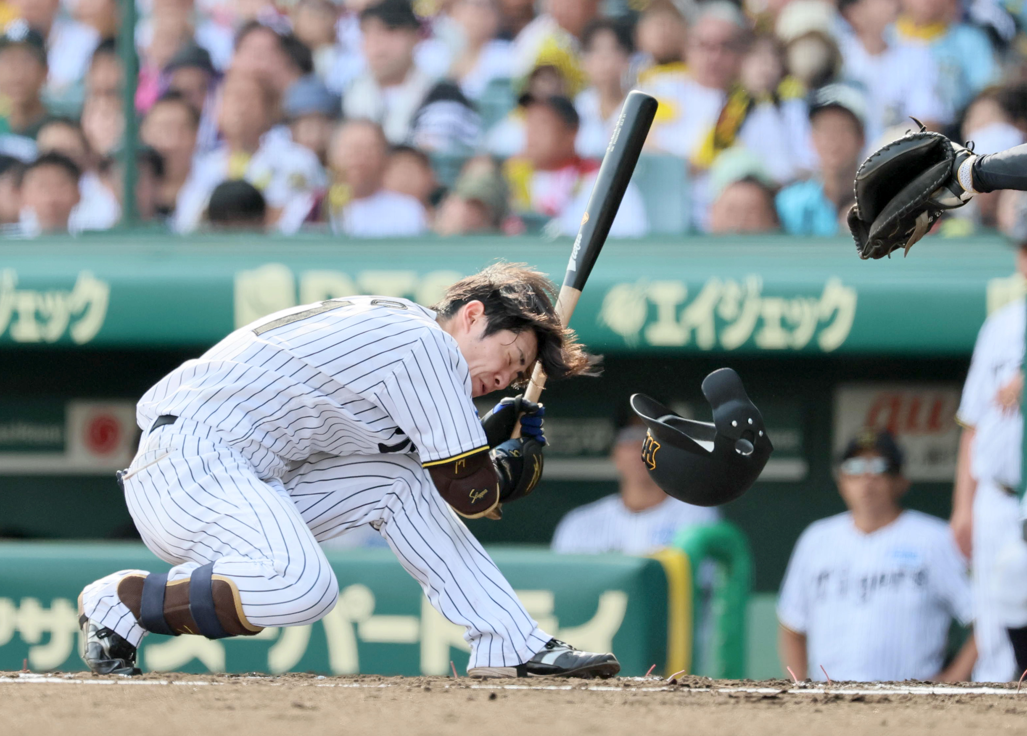阪神・中野拓夢は「頭部打撲」と診断 球団「慎重に経過を見て