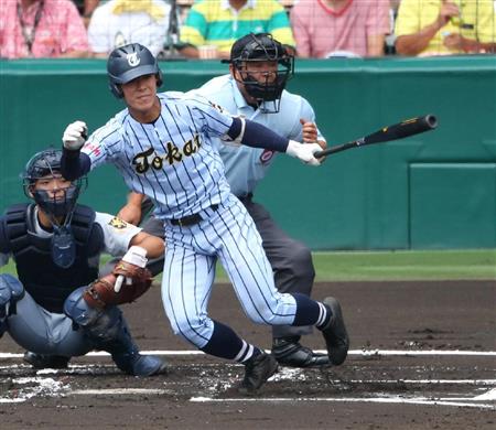 東海大相模・豊田、二塁からタッチアップ一気生還/甲子園 - サンスポ 東海大相模・豊田、二塁からタッチアップ一気生還/甲子園 - サンスポ