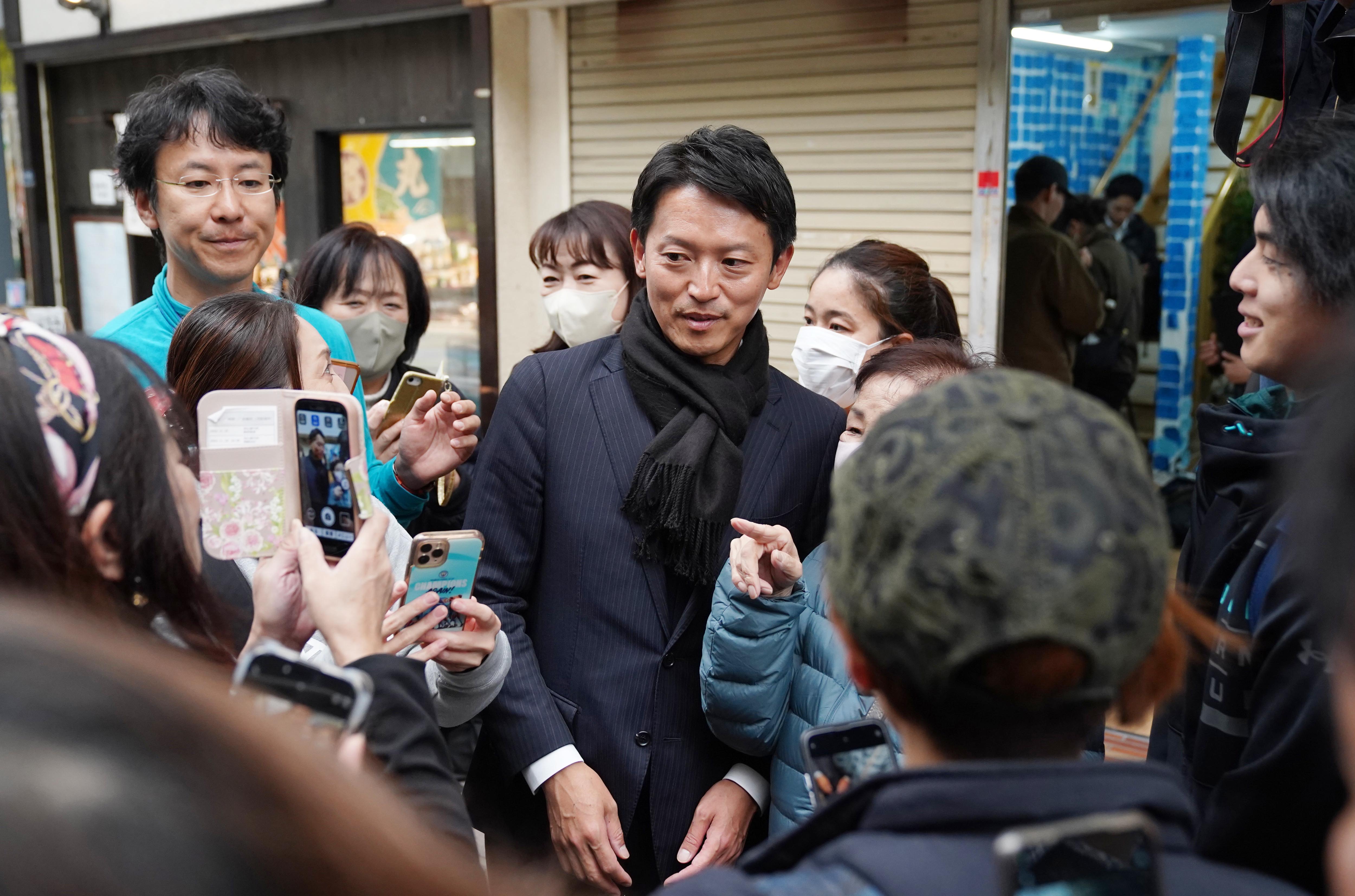 立花氏「援護射撃」1500万回再生、斎藤氏の12倍 兵庫知事選、ネット